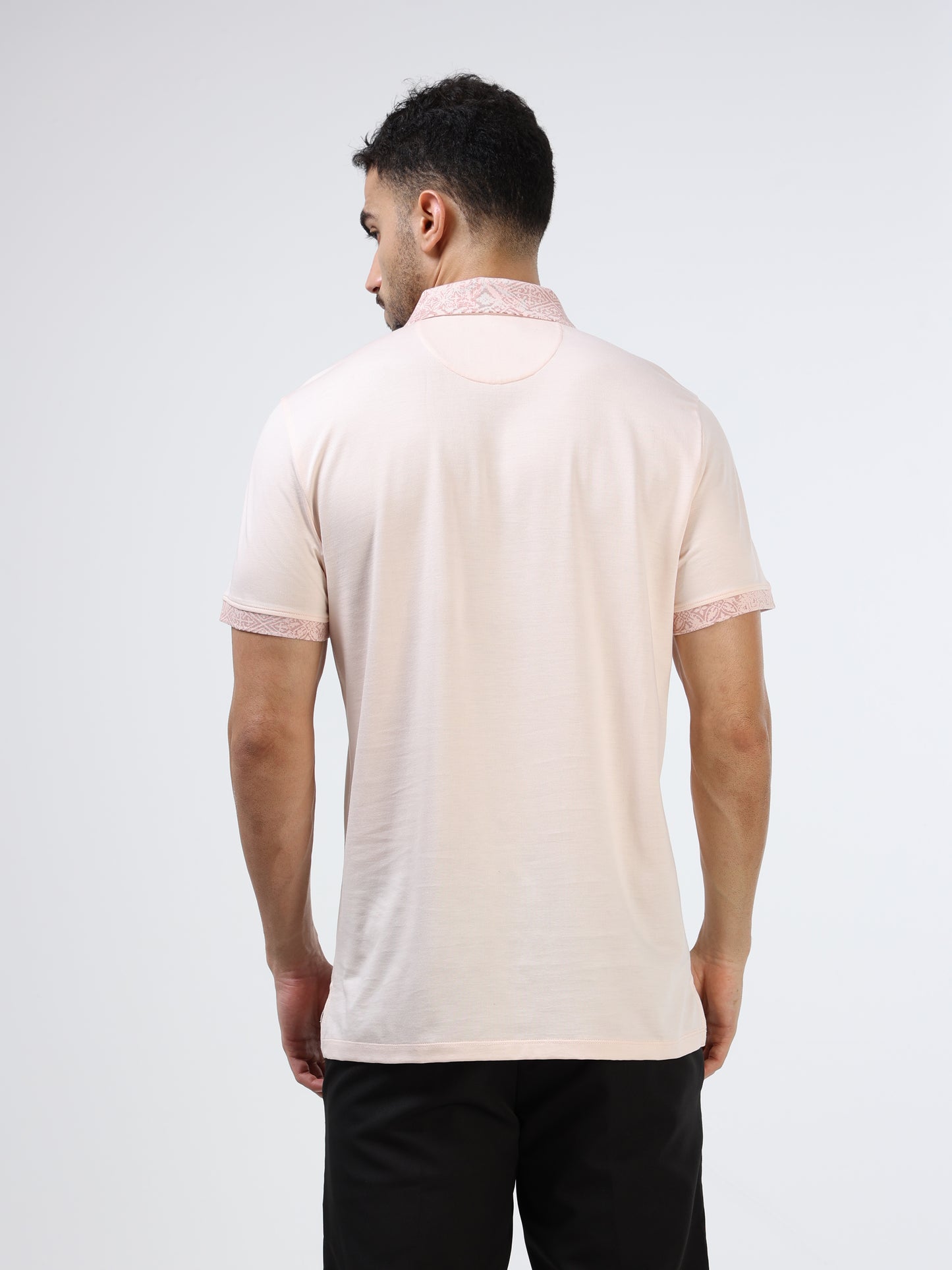 Men's Supima pink polo t-shirt