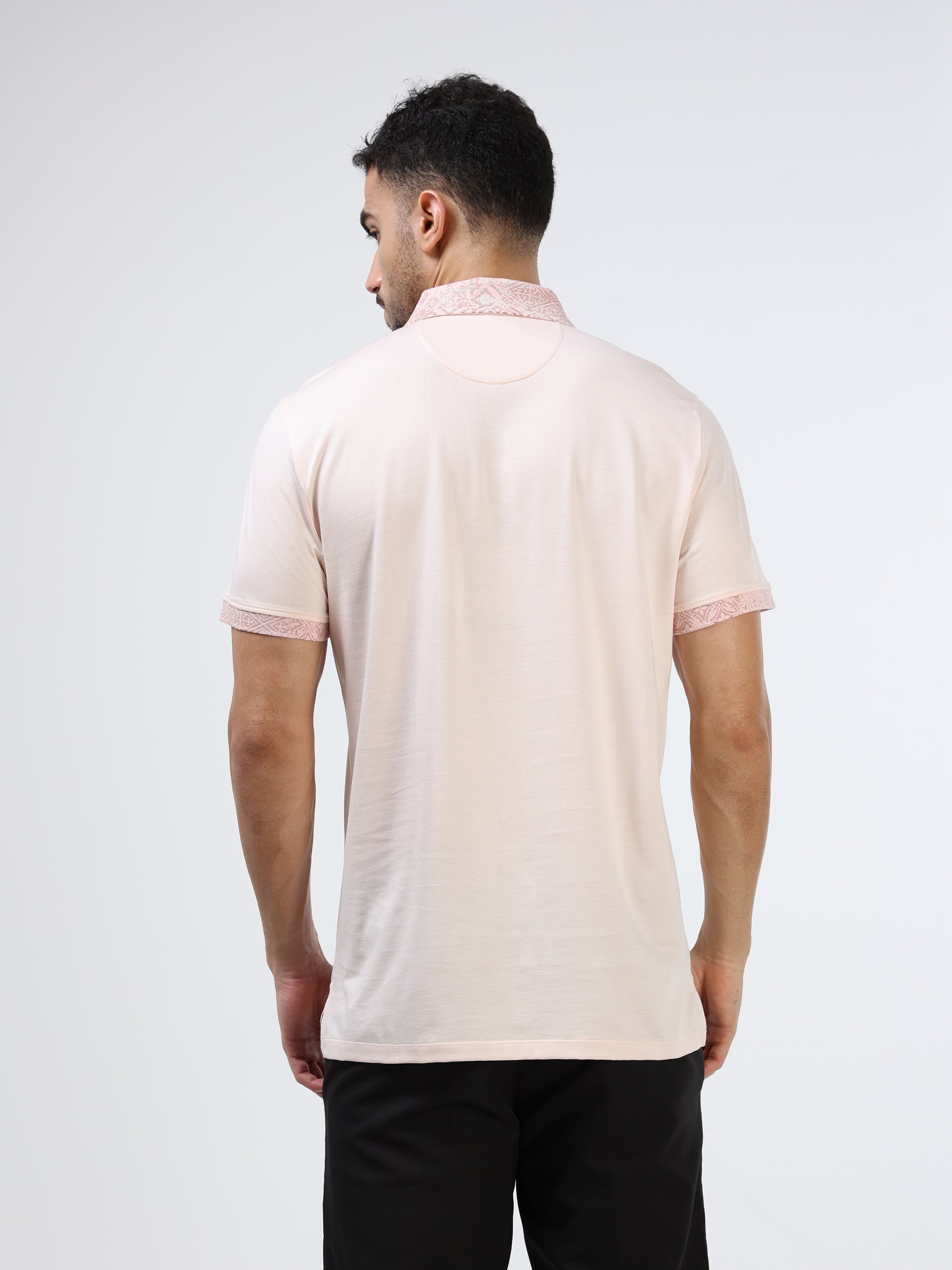 Men's Supima pink polo t-shirt