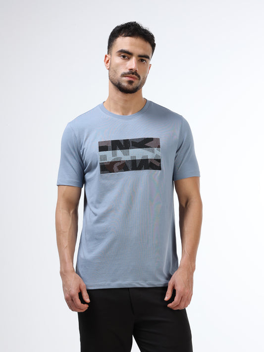 Men’s dusty blue polo tshirt