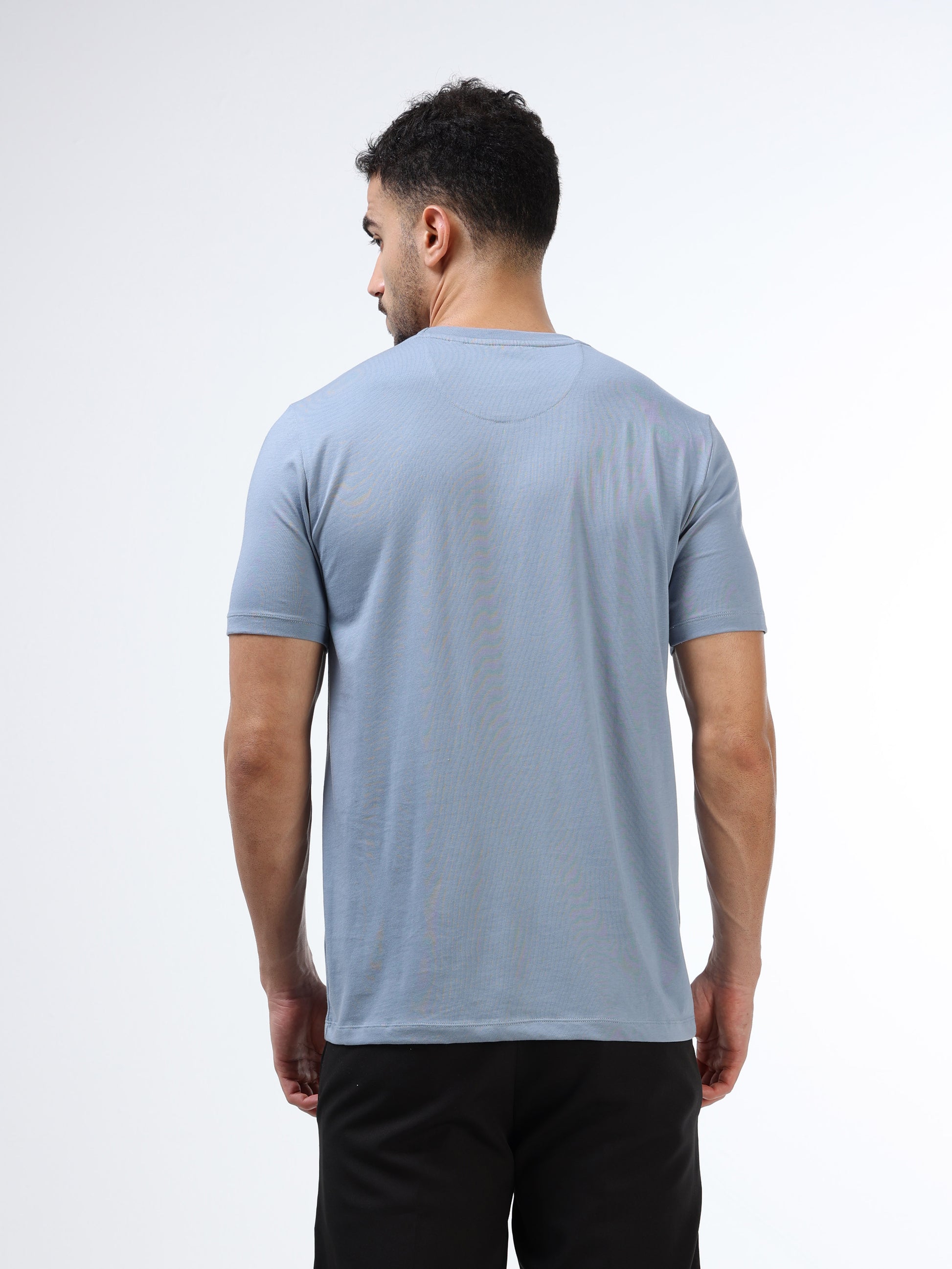Men’s dusty blue polo tshirt