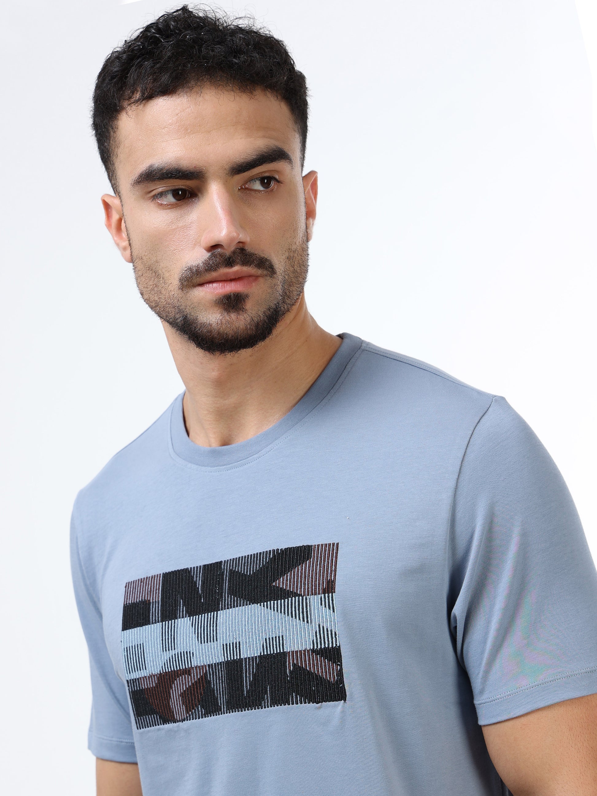 Men’s dusty blue polo tshirt