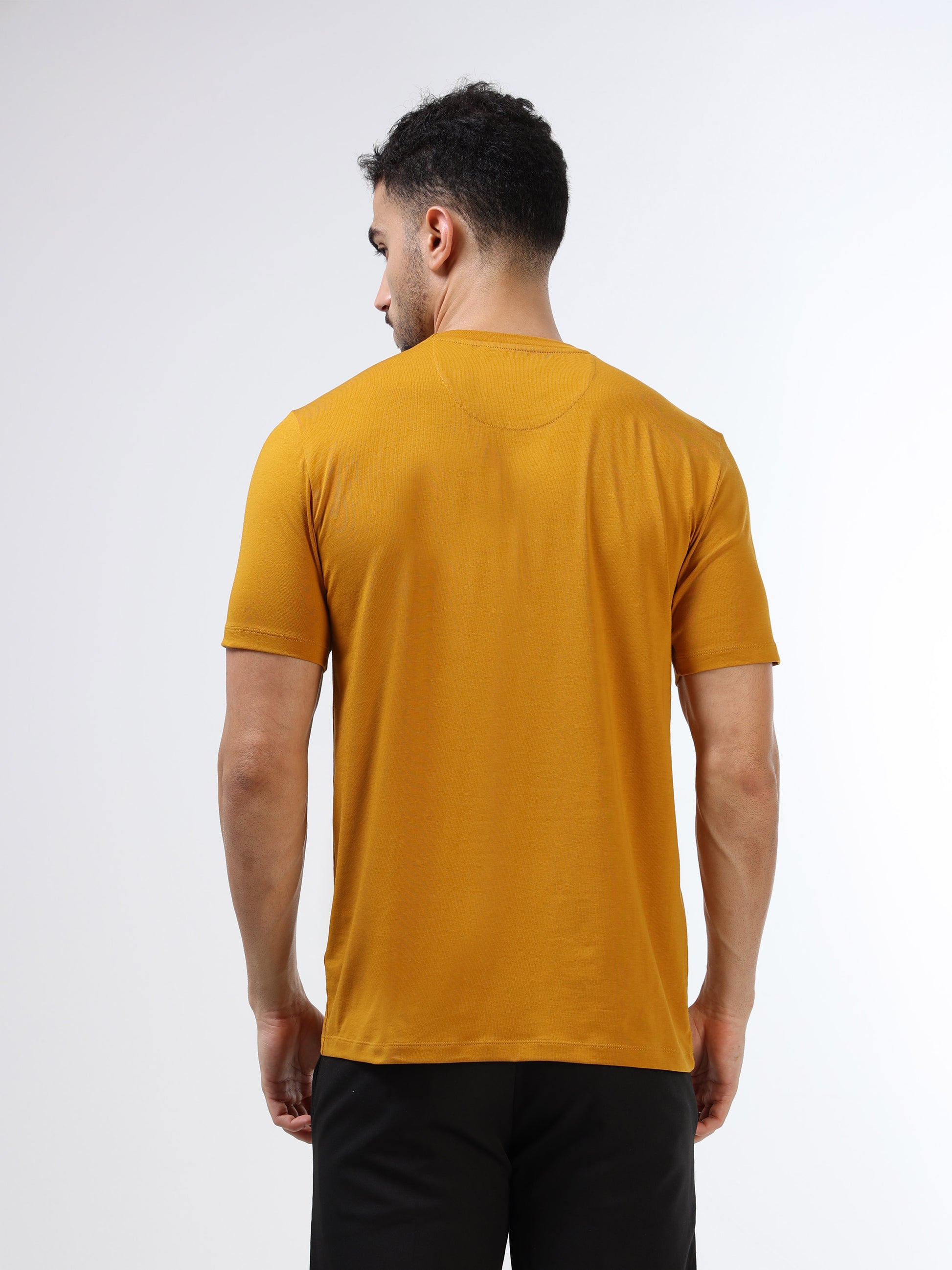 Men’s mustard yellow polo tshirt
