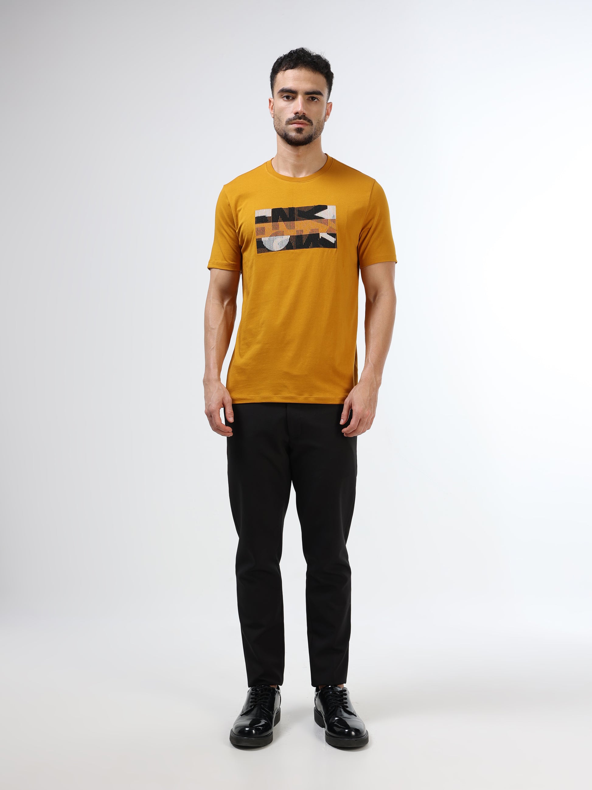 Men’s mustard yellow polo tshirt