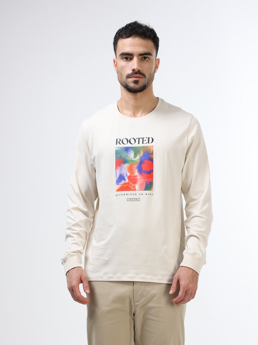 Men’s beige t-shirt