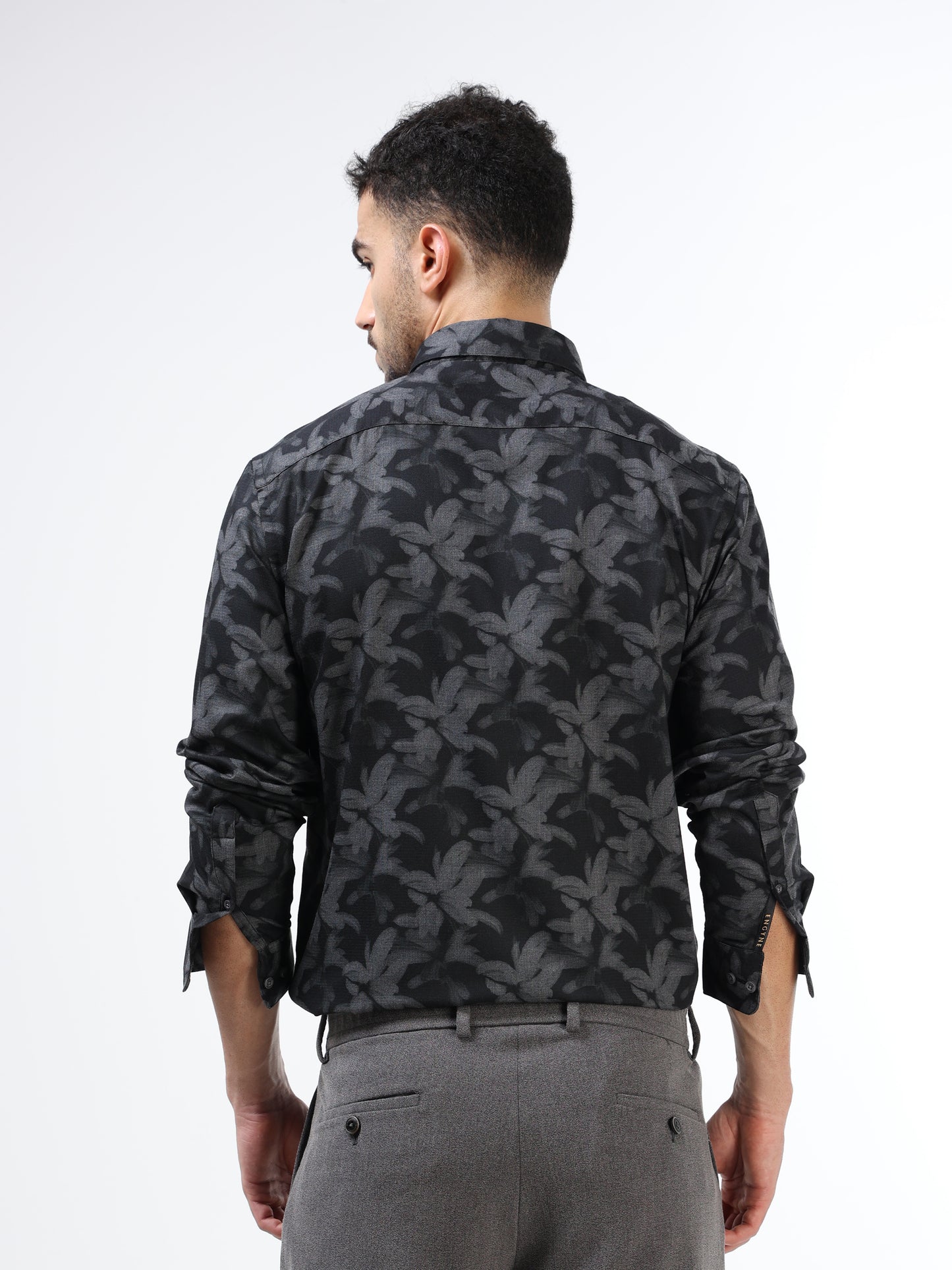 Men’s navy floral shirt