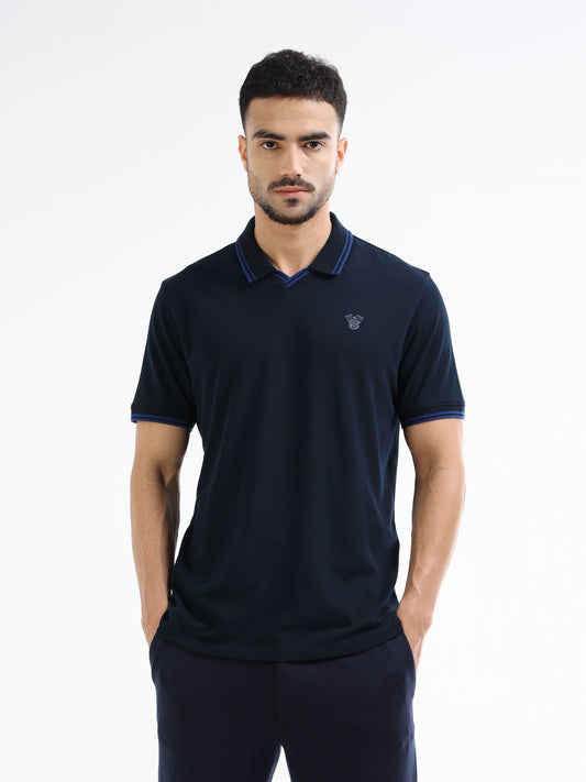 Men's Supima Navy polo t-shirt