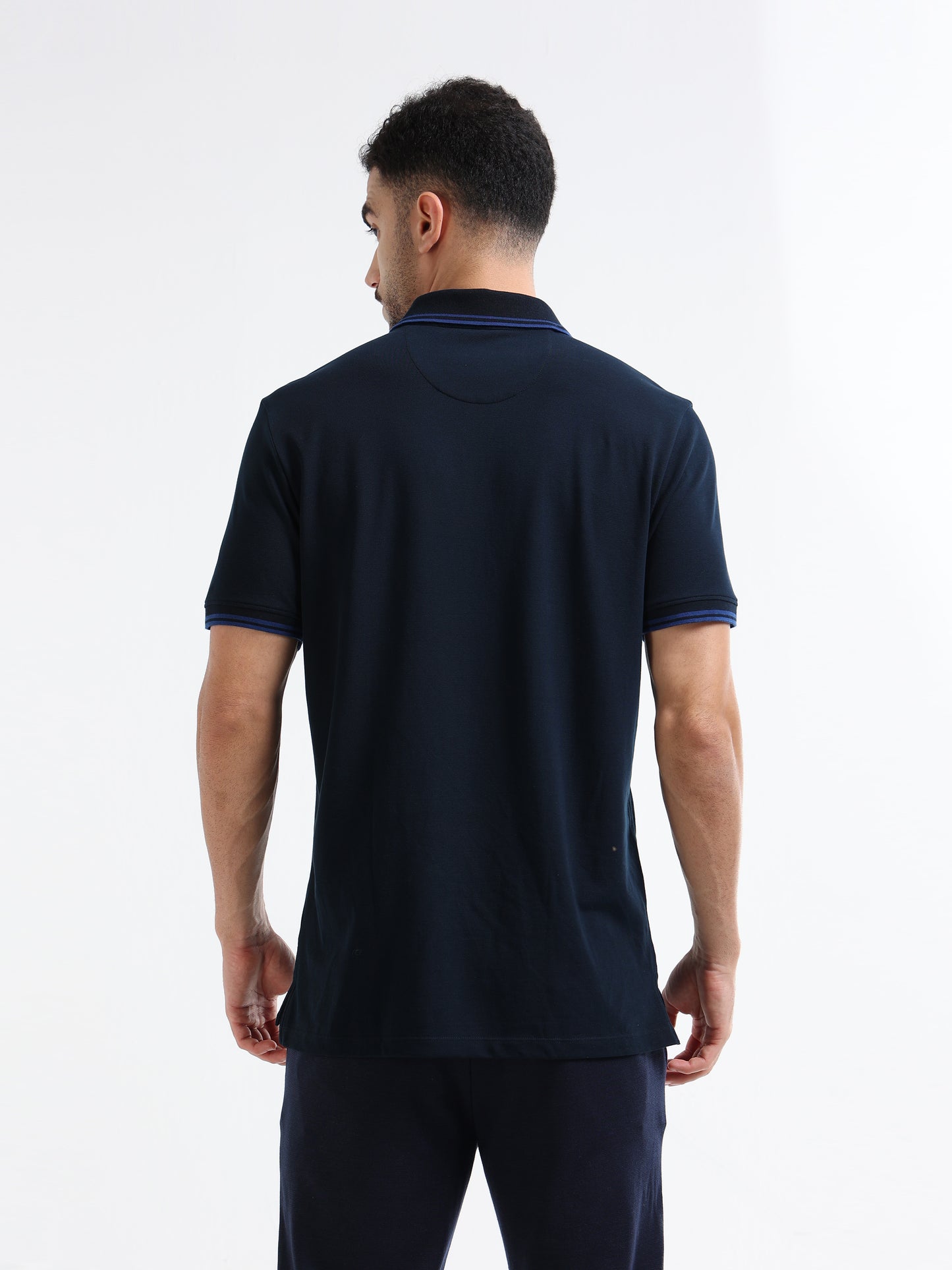 Men's Supima Navy polo t-shirt