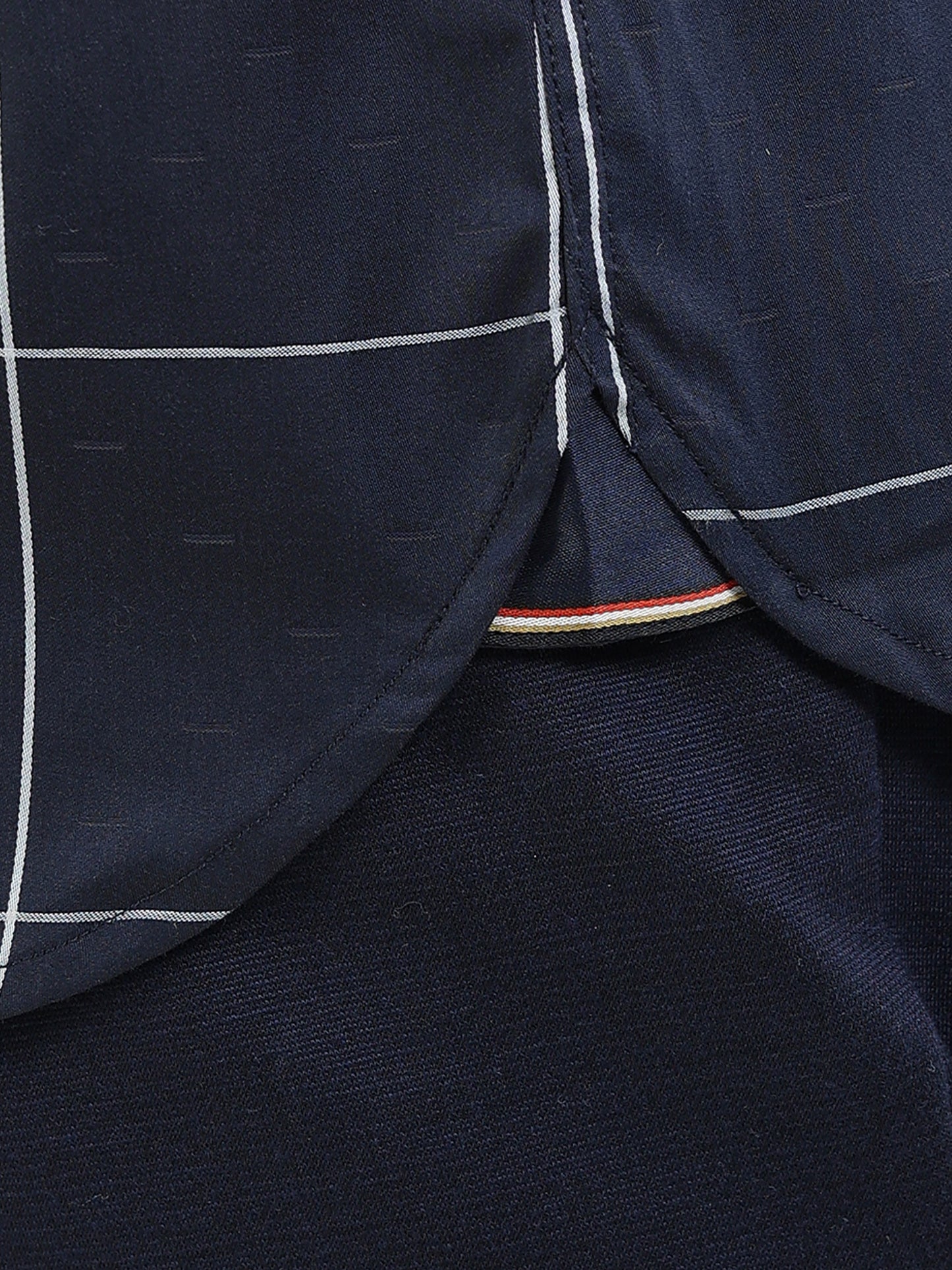 Men’s navy striped shirt