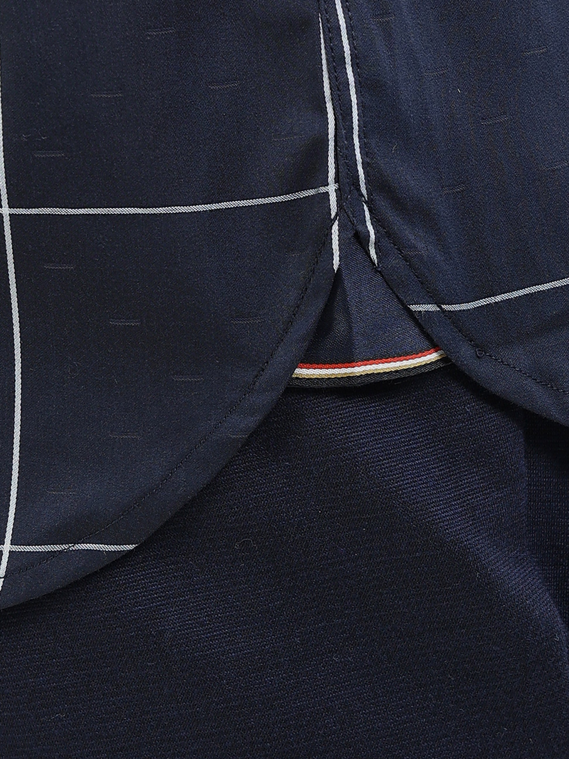 Men’s navy striped shirt