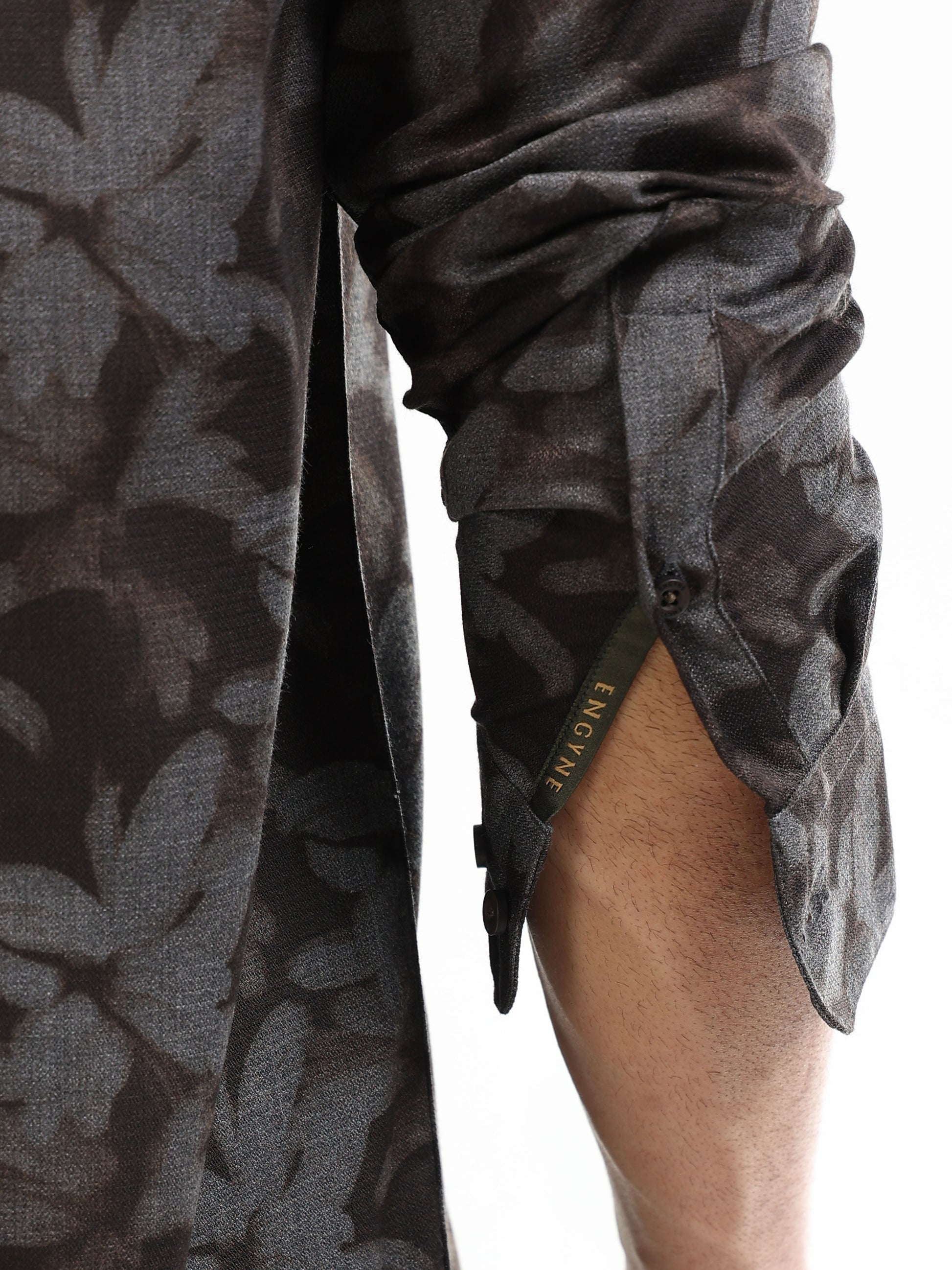 Men’s brown floral shirt