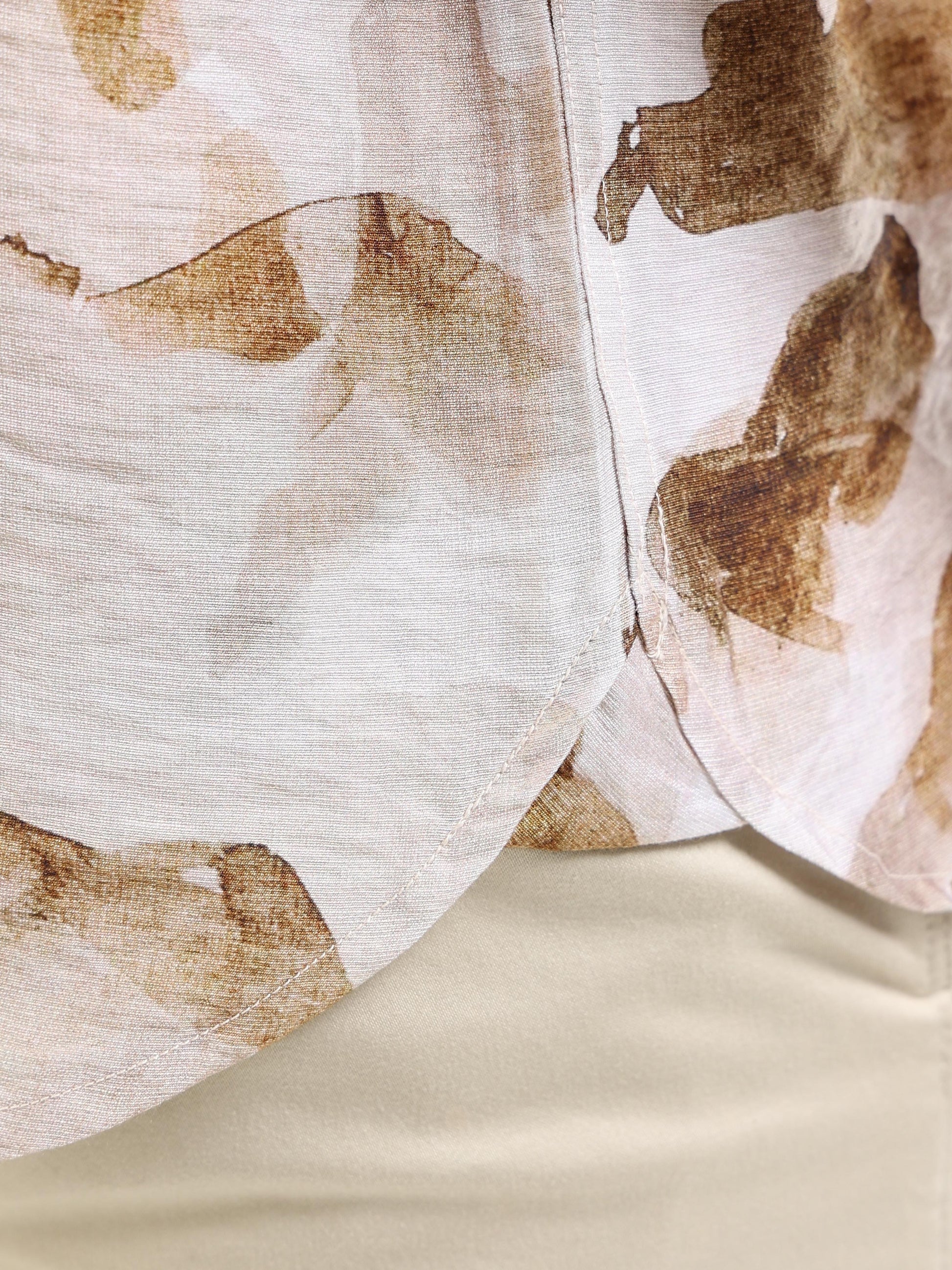 Men’s beige floral shirt