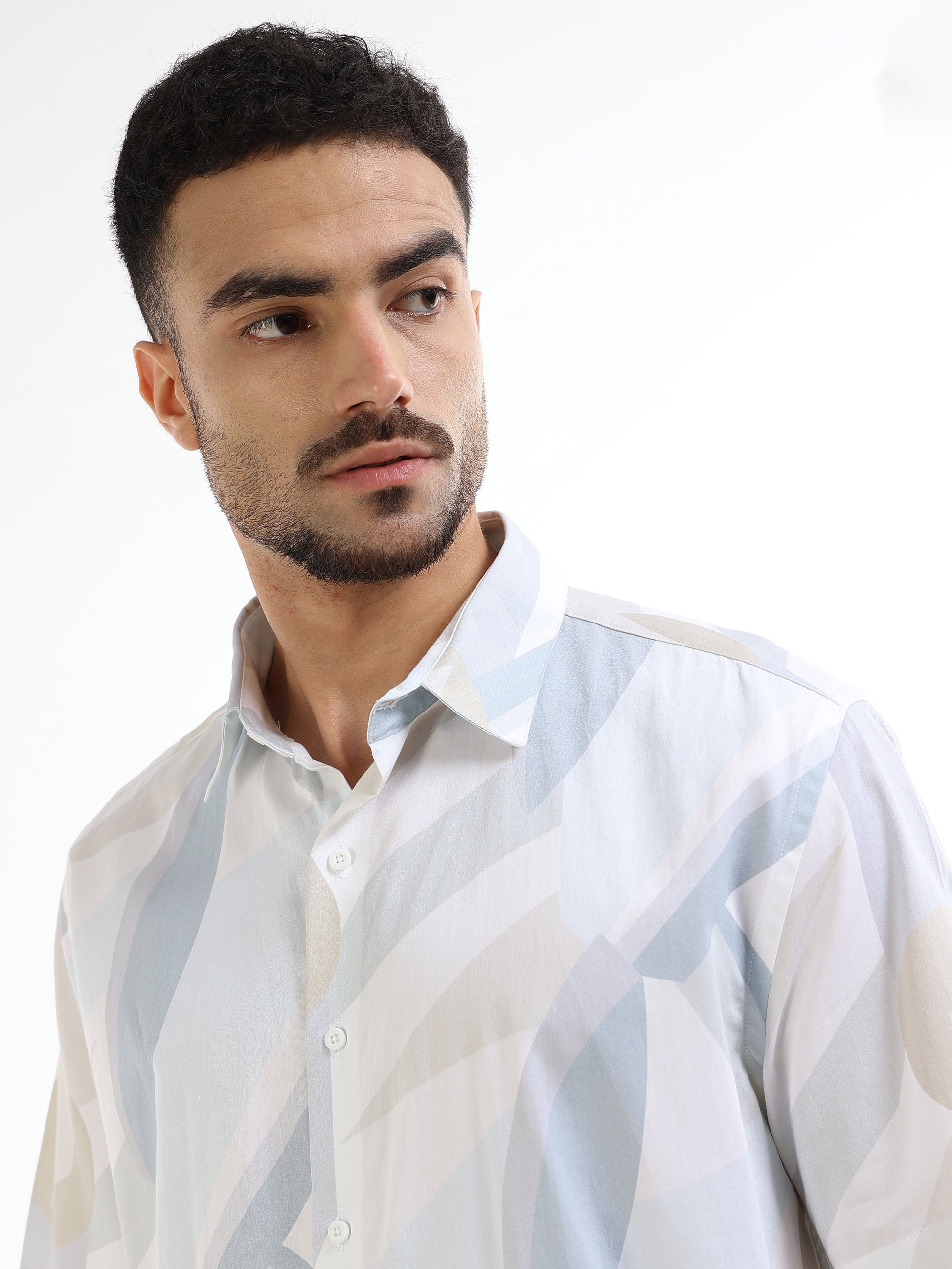 Men’s multicolor abstract shirt
