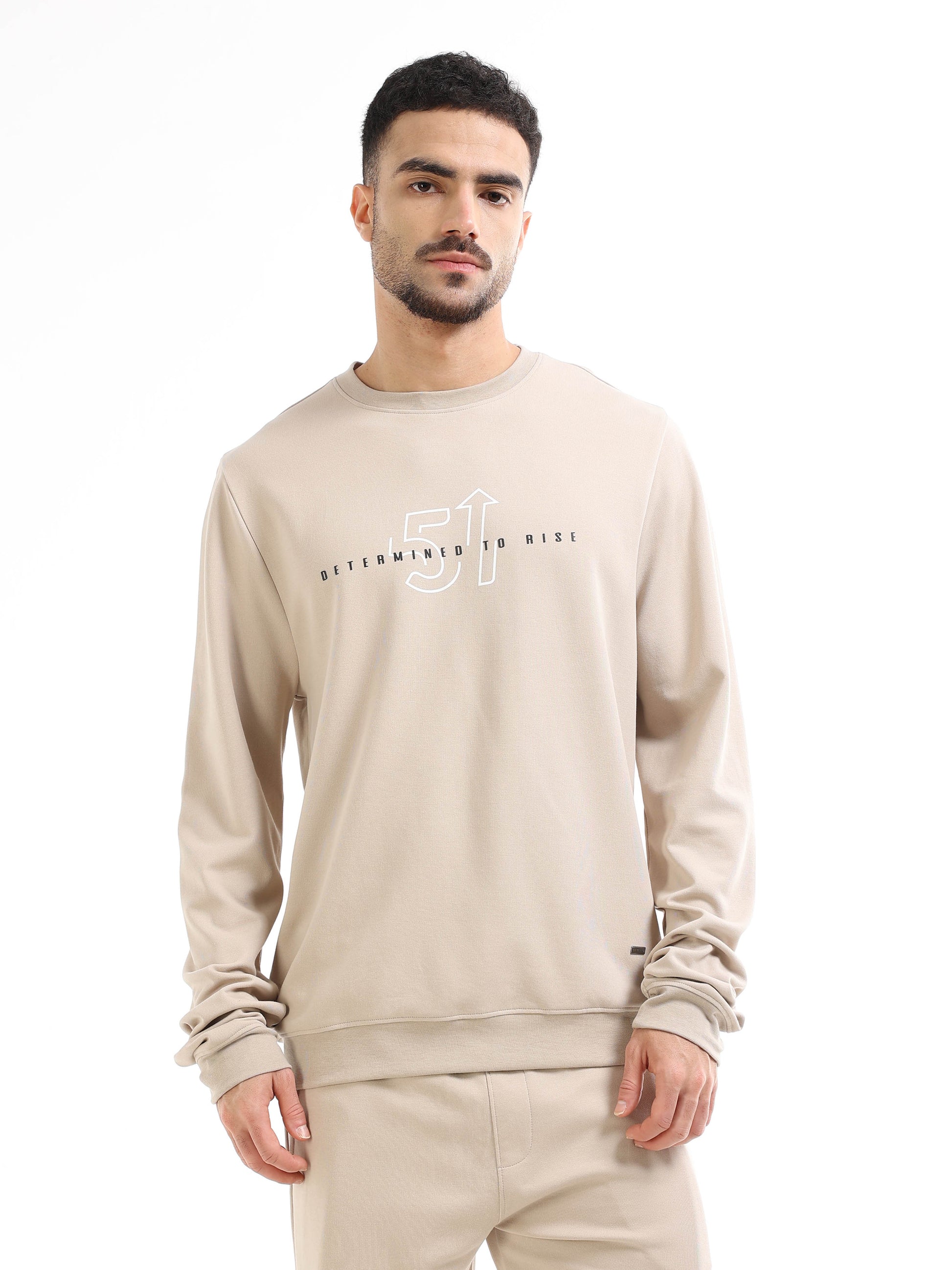 Men’s beige sweatshirt