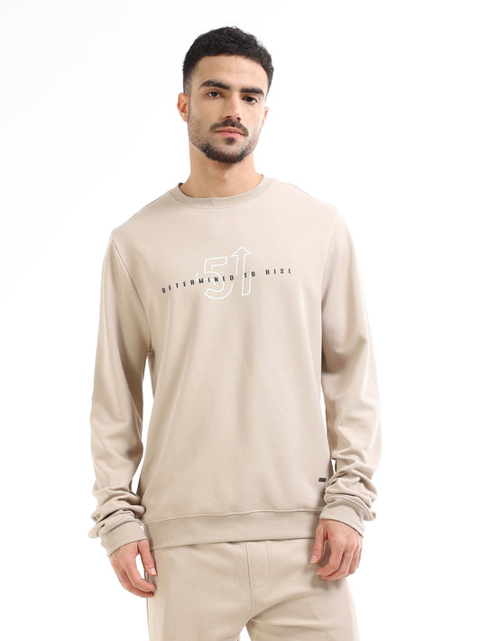 Men’s beige sweatshirt