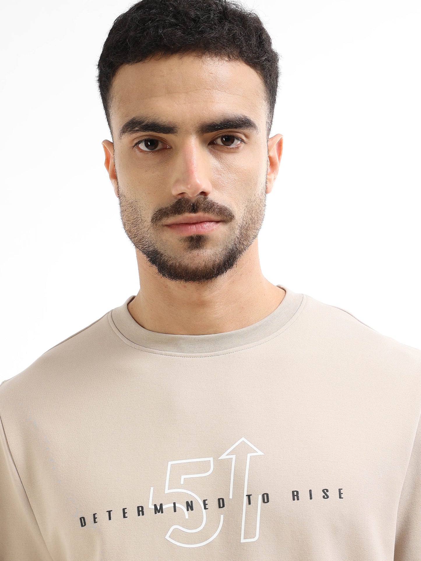 Men’s beige sweatshirt