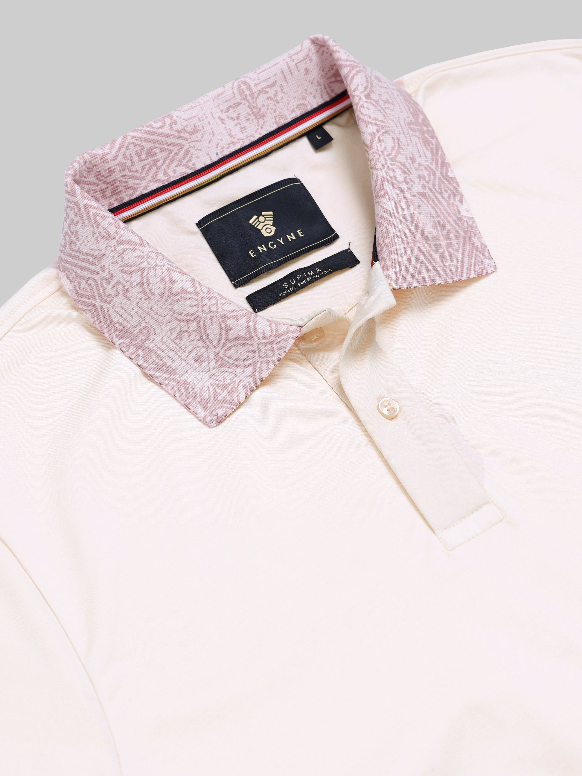 Men's Supima pink polo t-shirt
