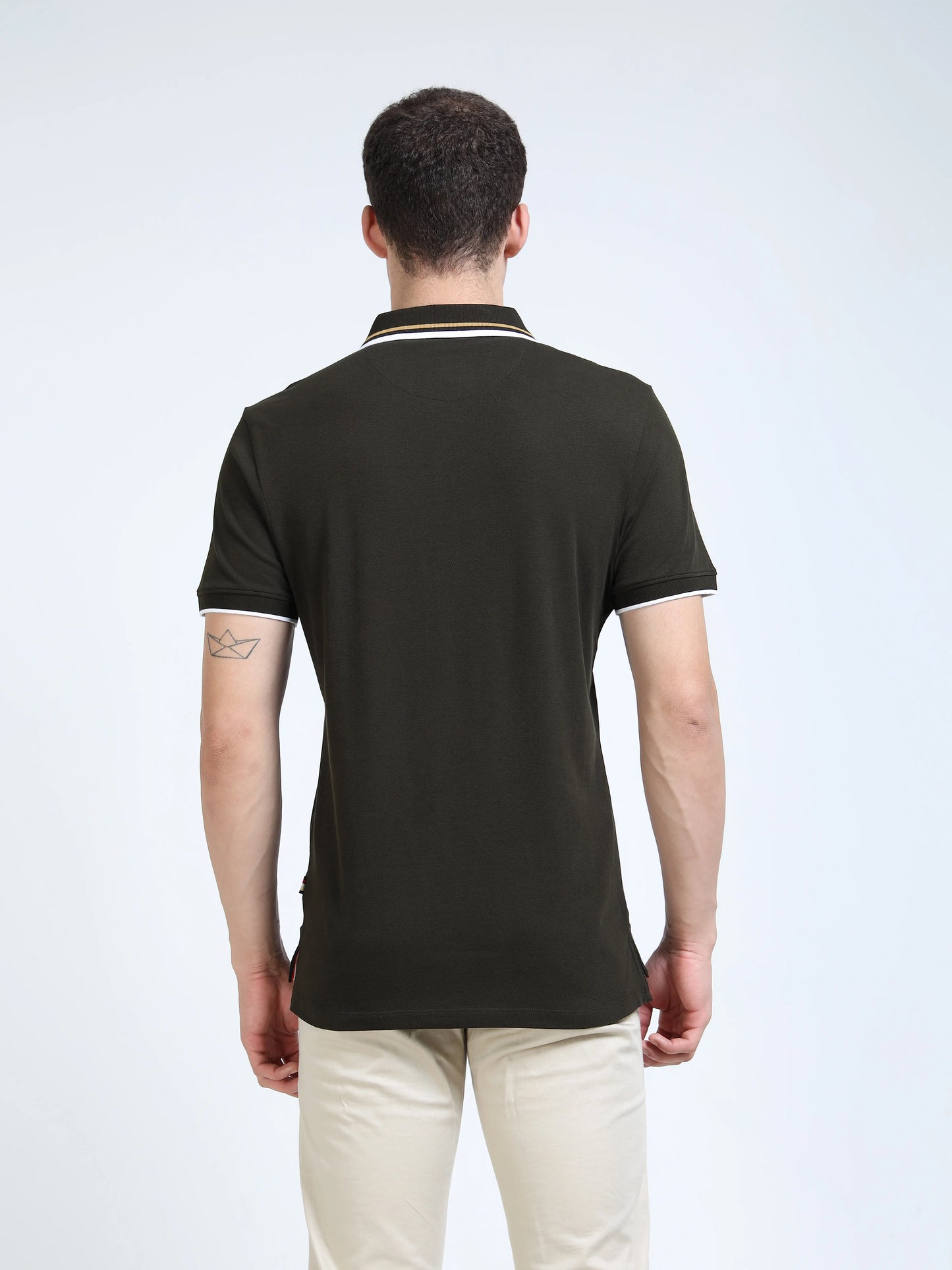 Engyne Prime Drive Flag Polo Olive