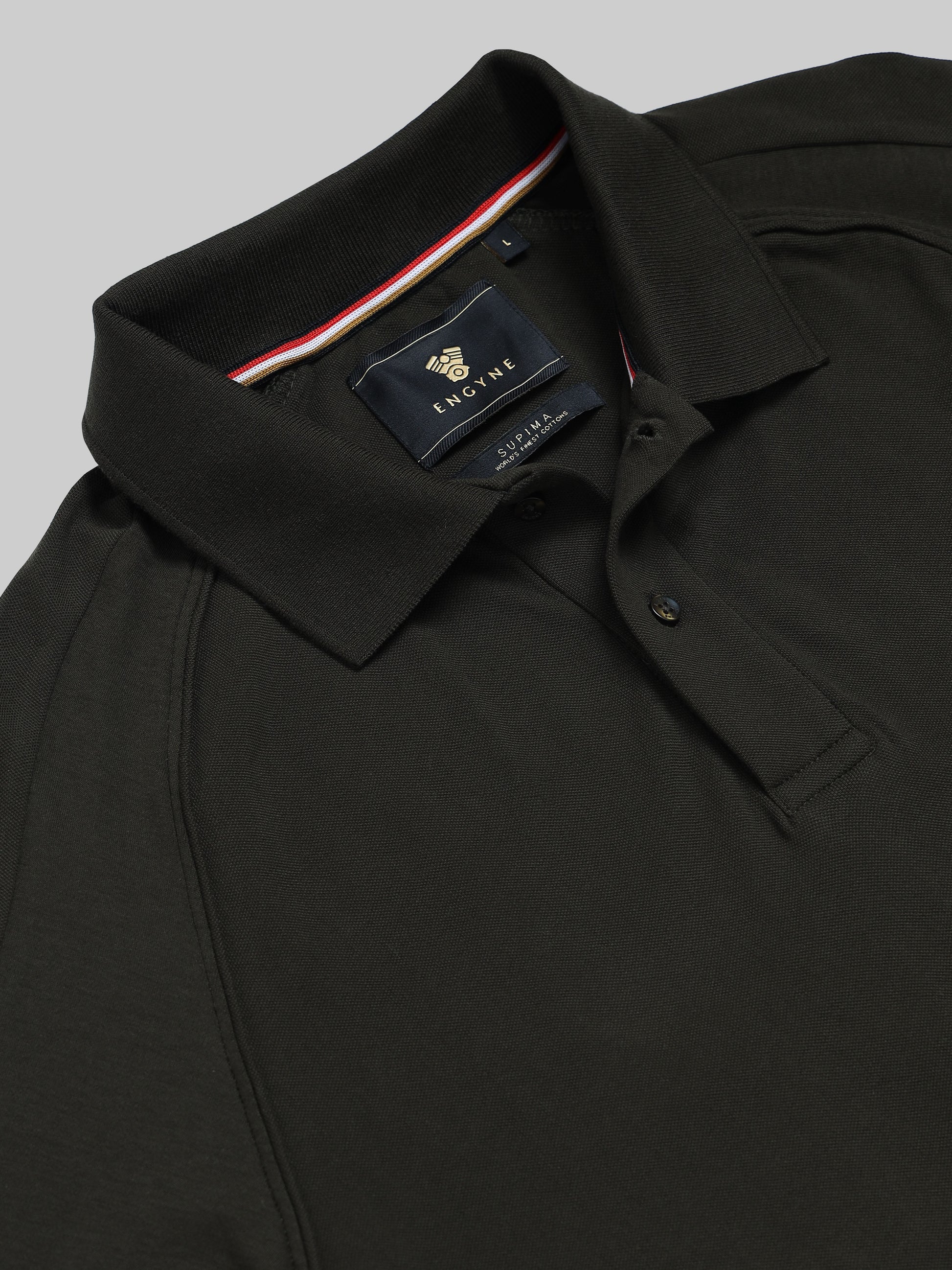 Men’s olive polo t-shirt