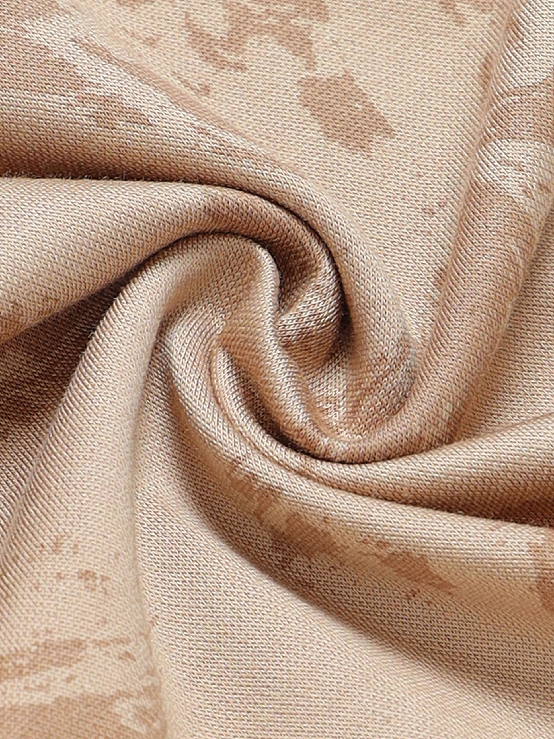 Men’s tan cream floral polo t-shirt