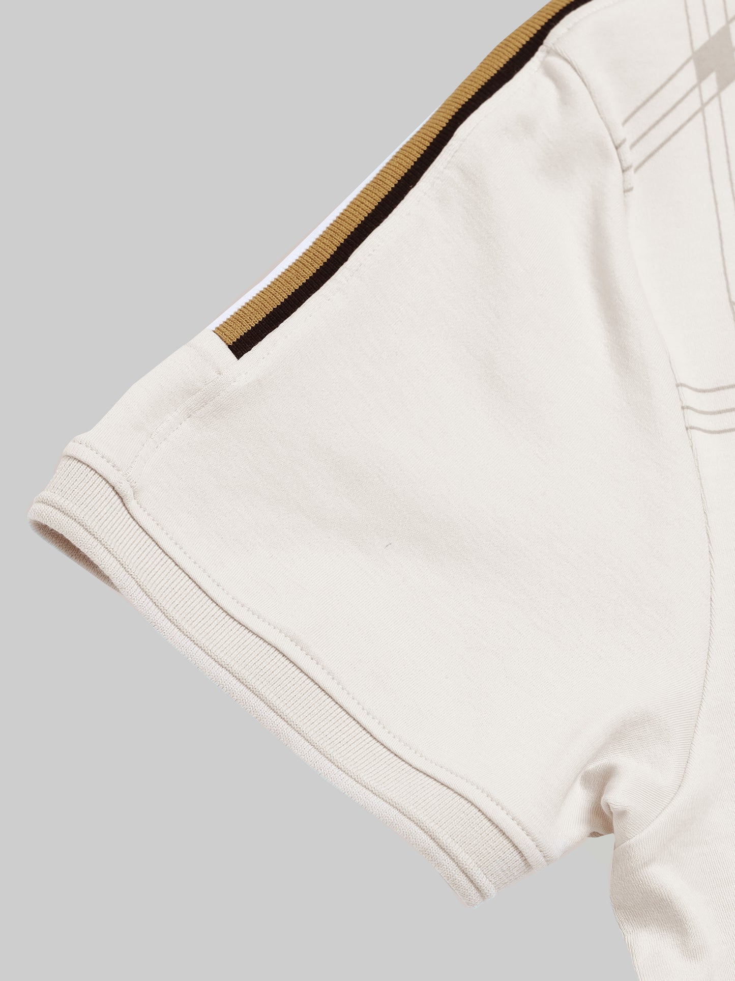 Men's Supima beige polo t-shirt