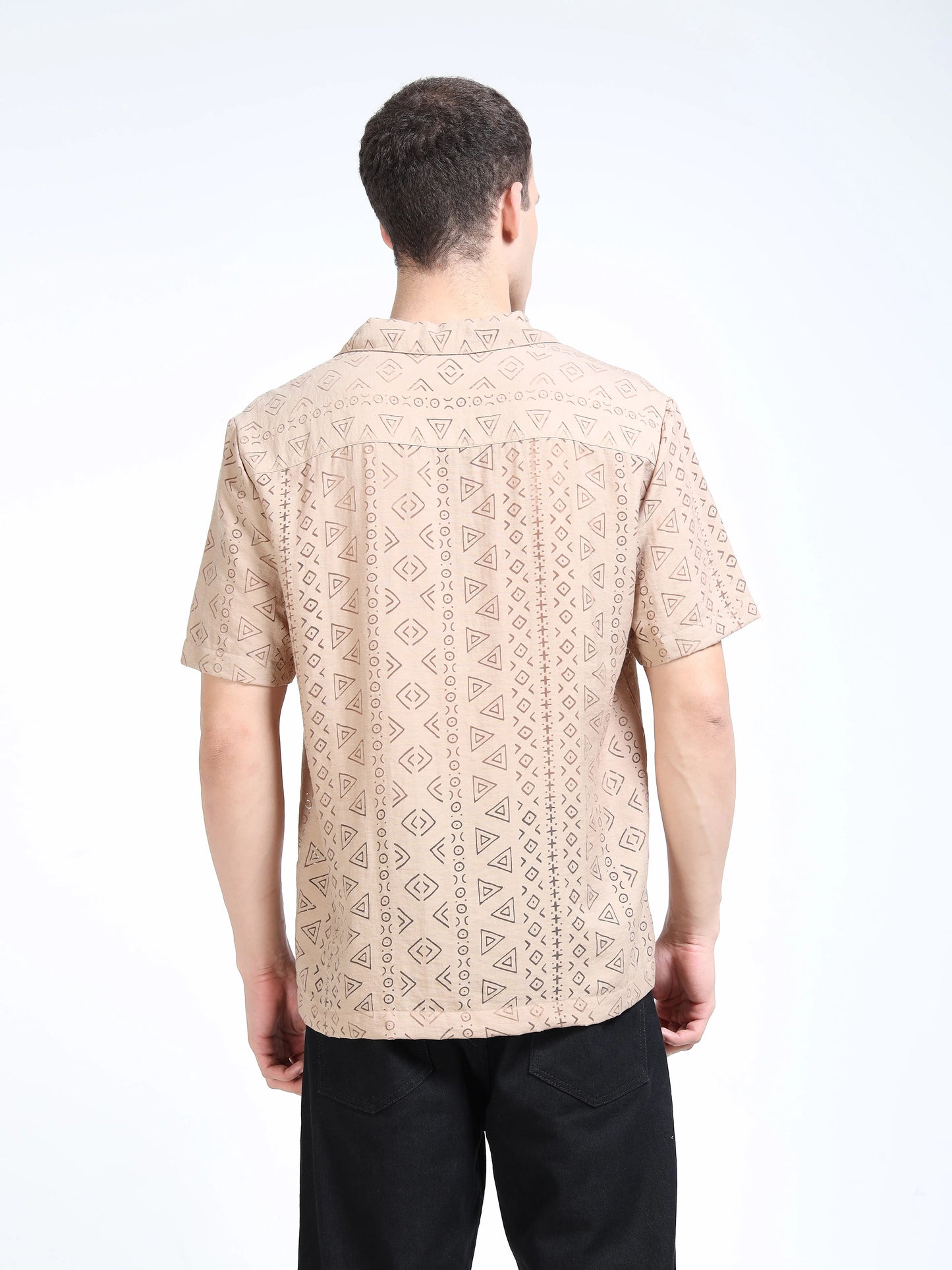 Engyne Nomad Script Shirt Beige