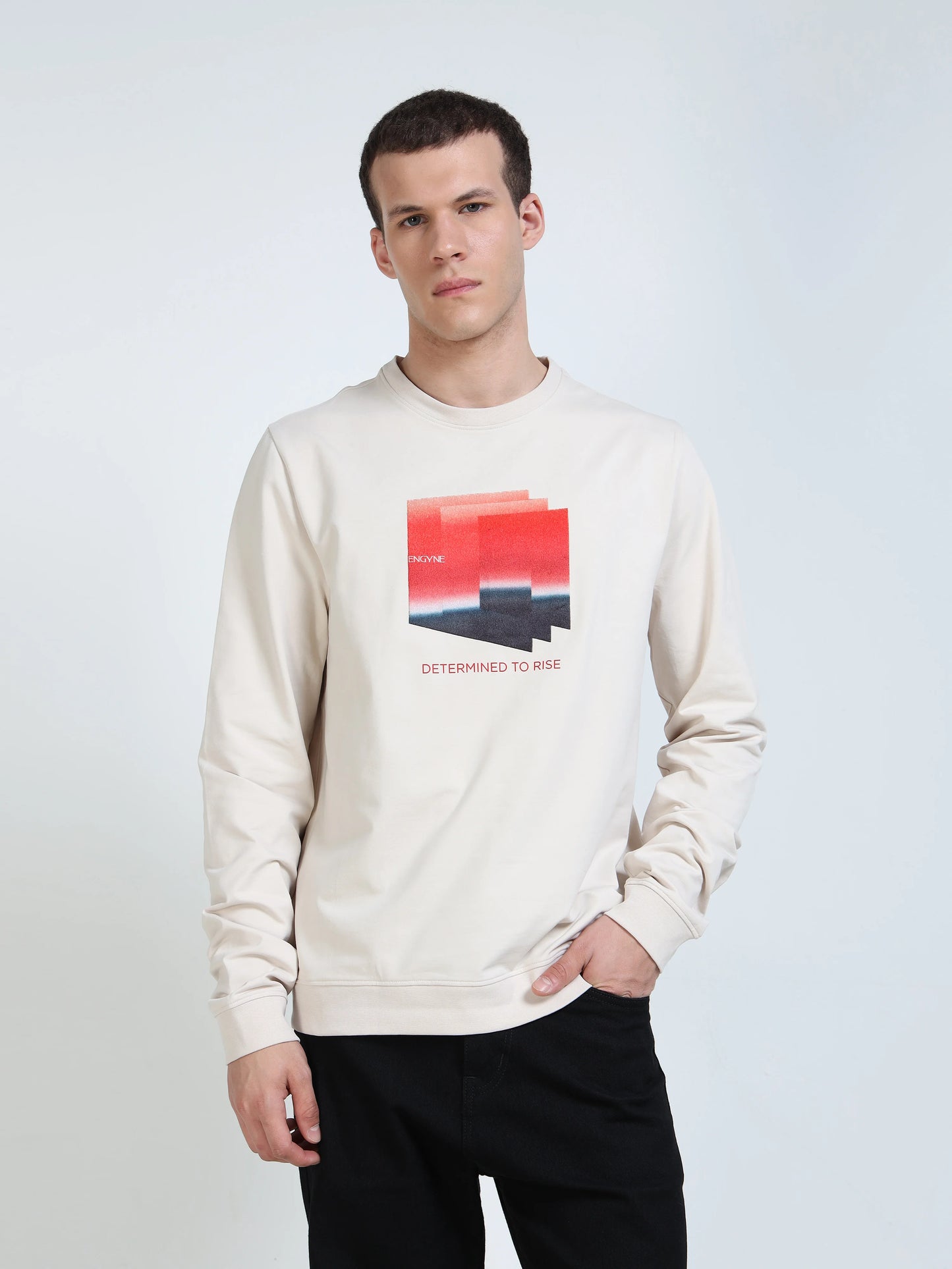 Engyne Rise Horizon Sweatshirt Beige
