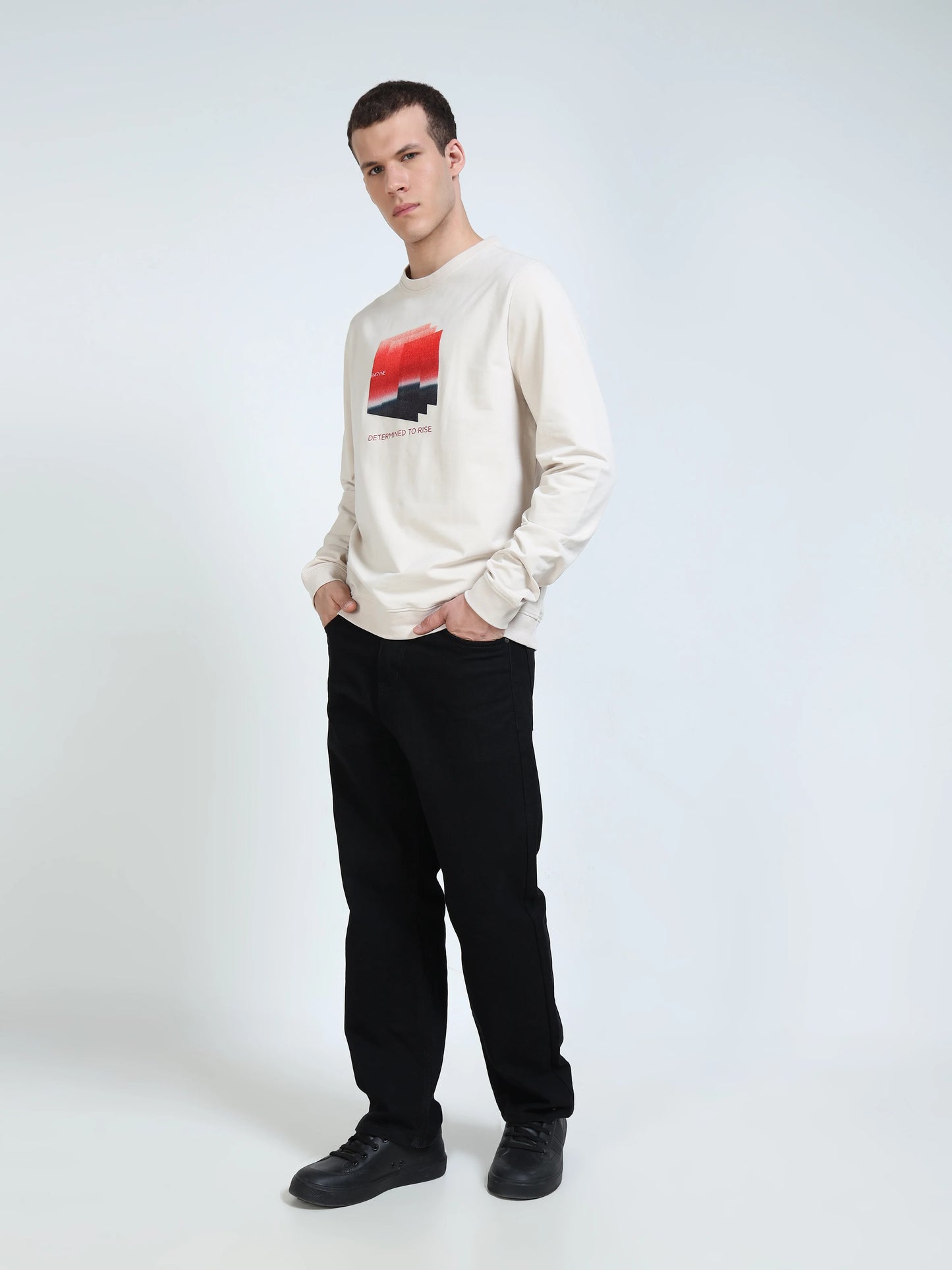 Engyne Rise Horizon Sweatshirt Beige
