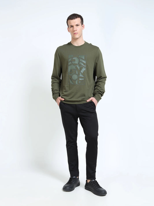 Engyne GeoGrid Logo Sweatshirt Moss