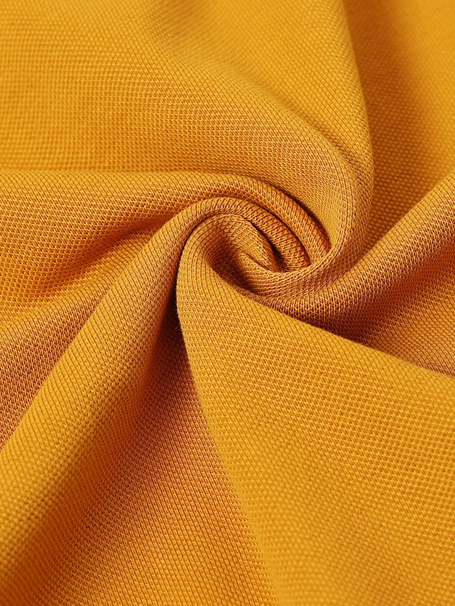 Engyne Monogram Stripe Polo Mustard