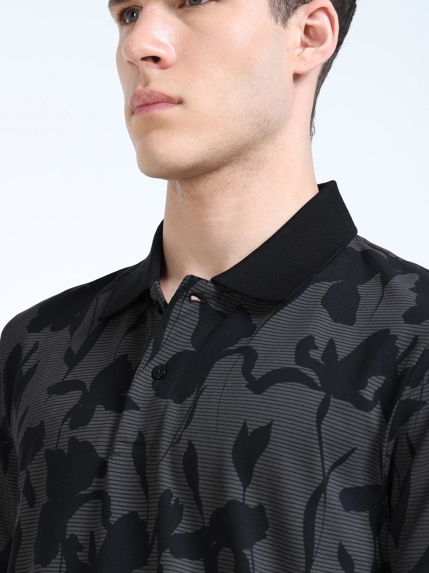 Engyne Noir Flora Polo Black