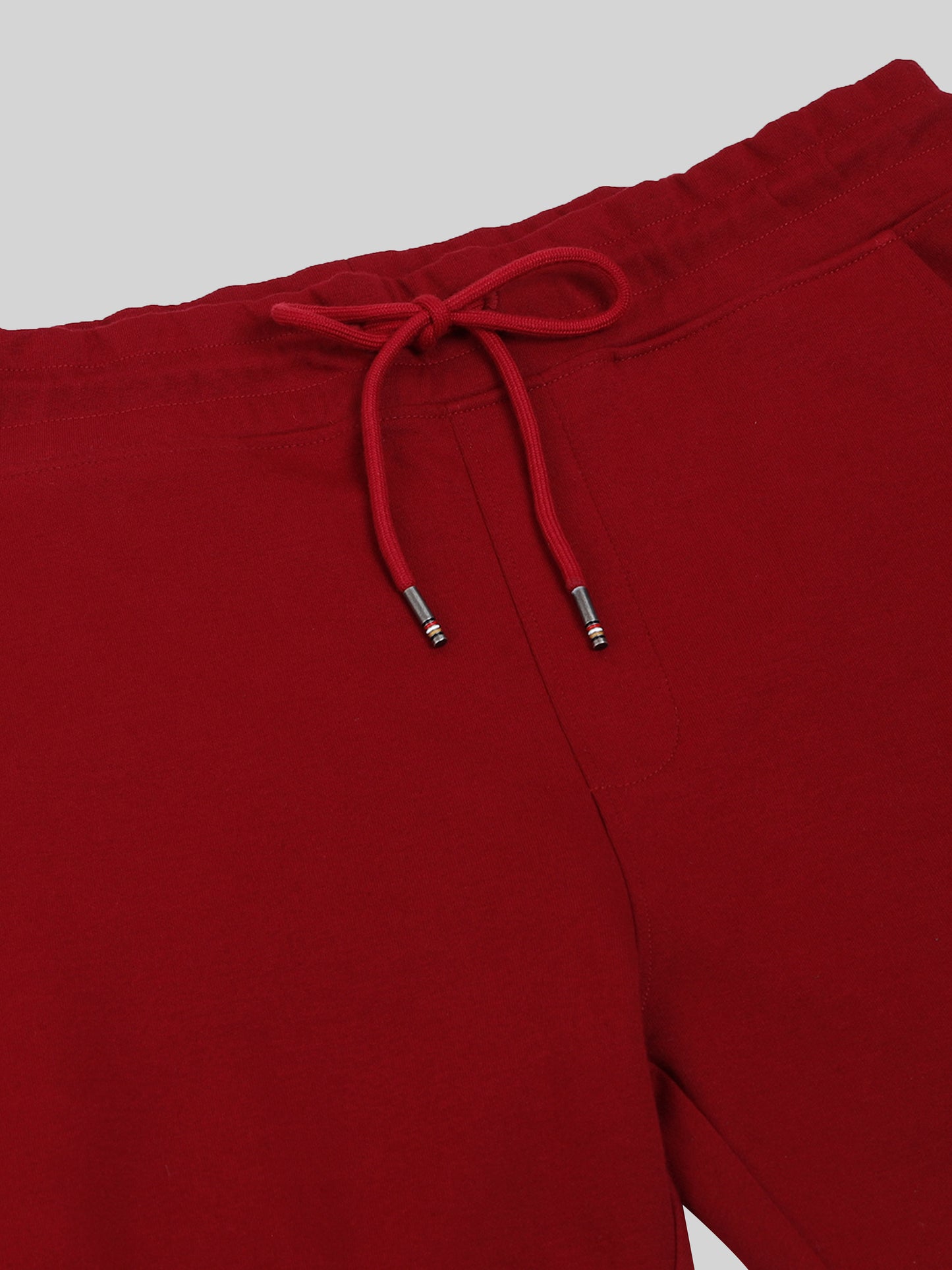 Engyne Flock Stripe Shorts – Flag Waving Detail Dark Red