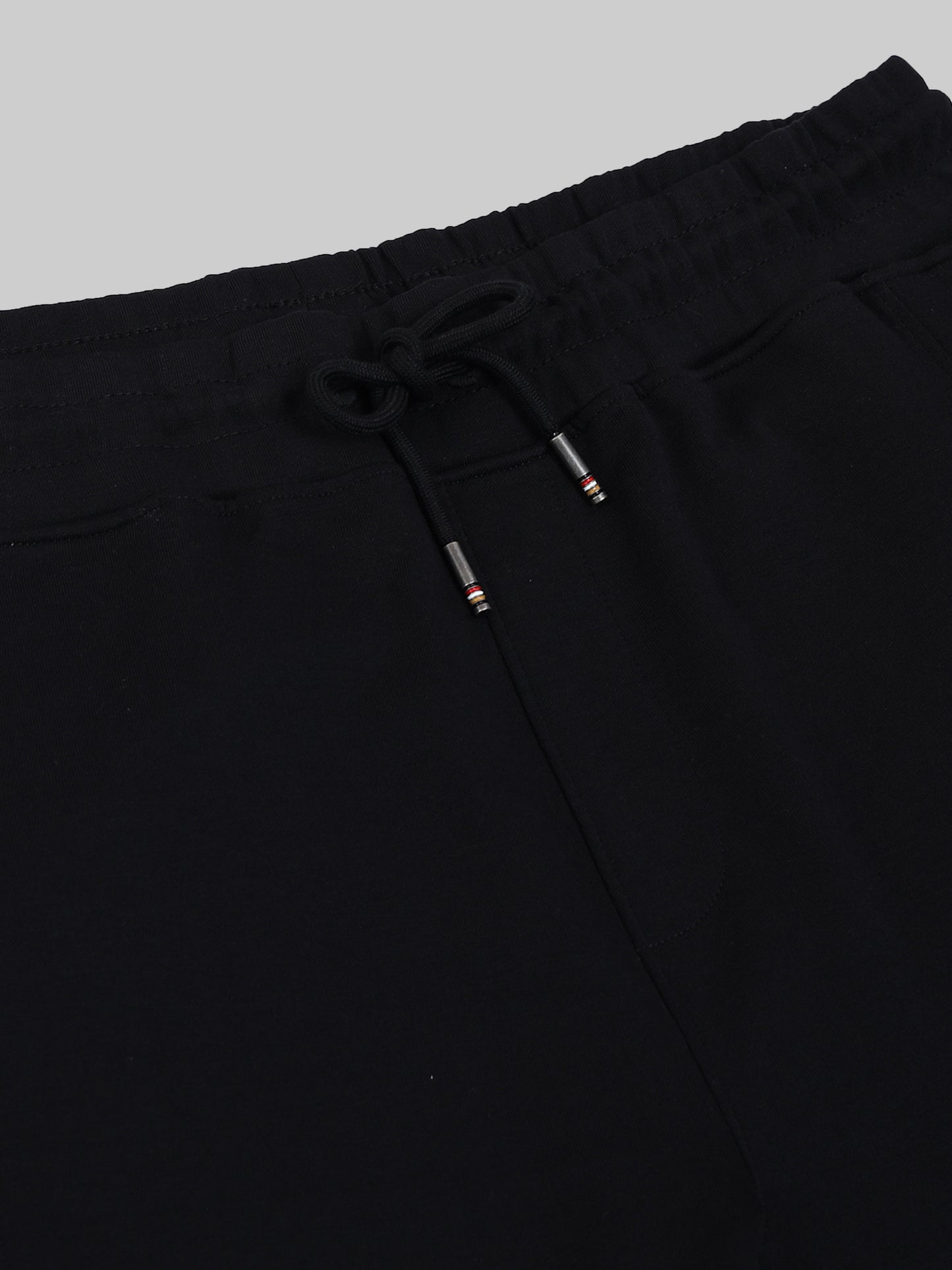 Engyne Cut & Sew Shorts – Signature Flag & Pin Tuck Finish Black