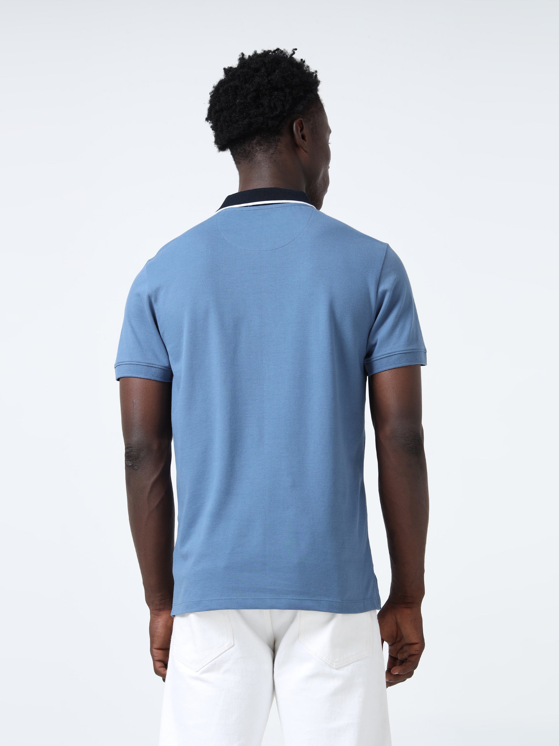 Placket Tip Collar Gasoline Polo T-Shirts for Men