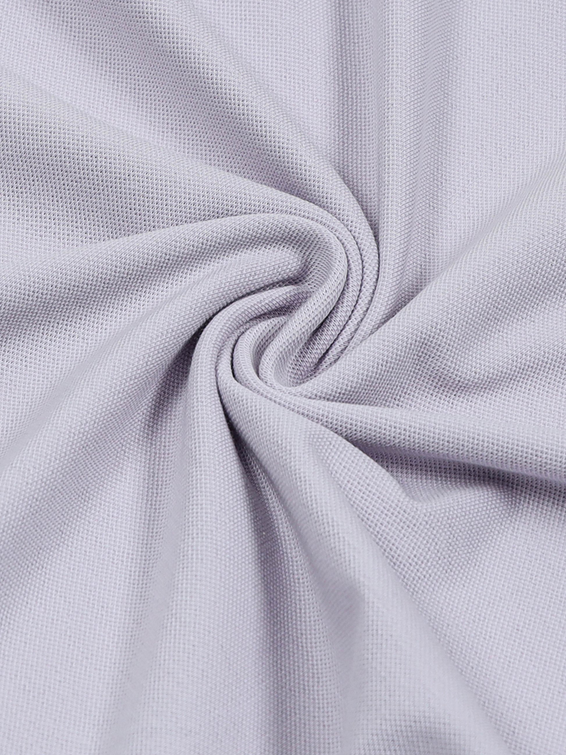 Supima Cotton Lycra with Sublimation-Printed Embroidered Badge Light Lavender Polo - ENGYNE