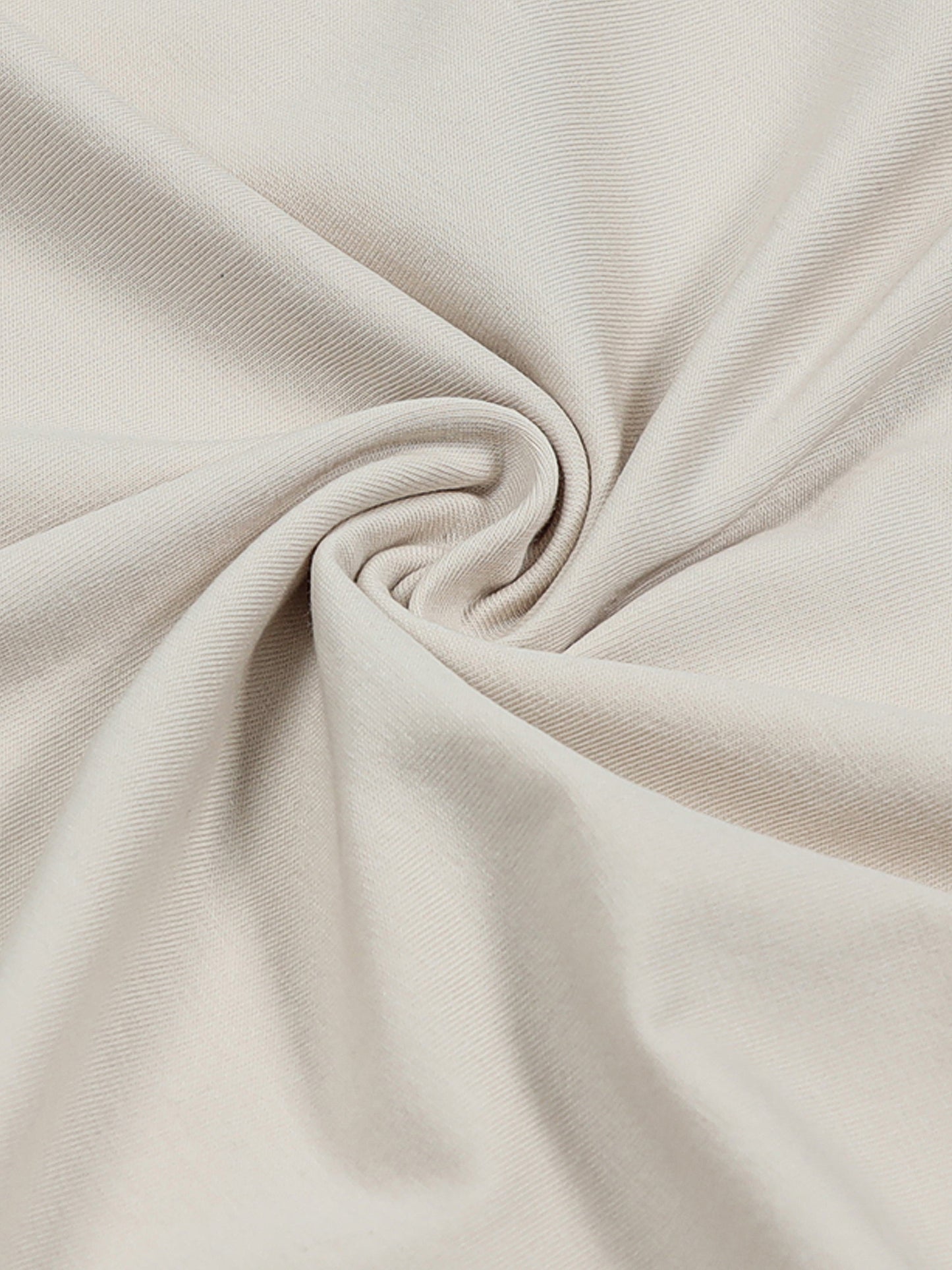 Rougen Cotton Elastane Loop Knit Trackpant with Contrast Woven Side Tape Beige