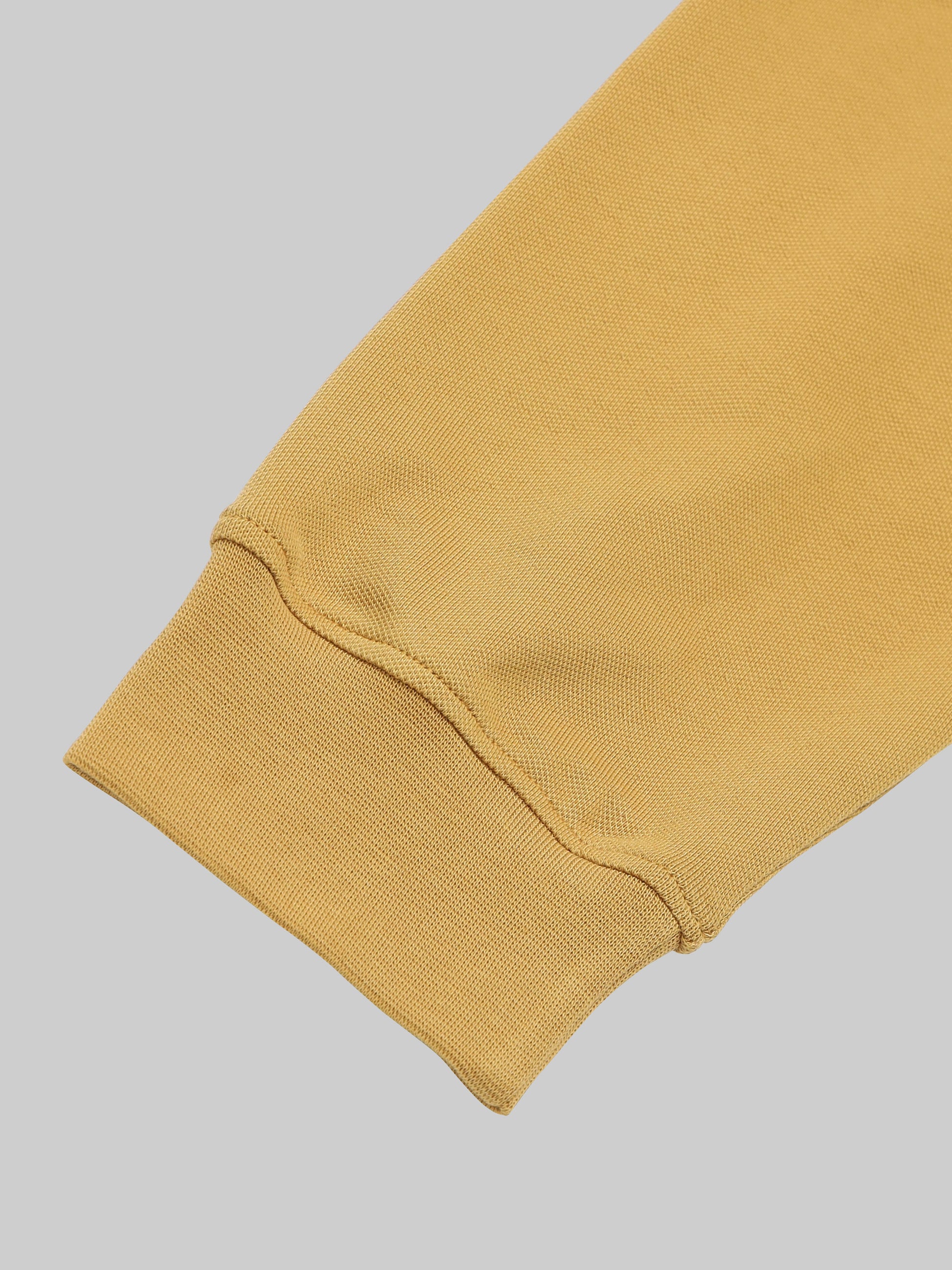 Men’s mustard yellow polo t-shirt