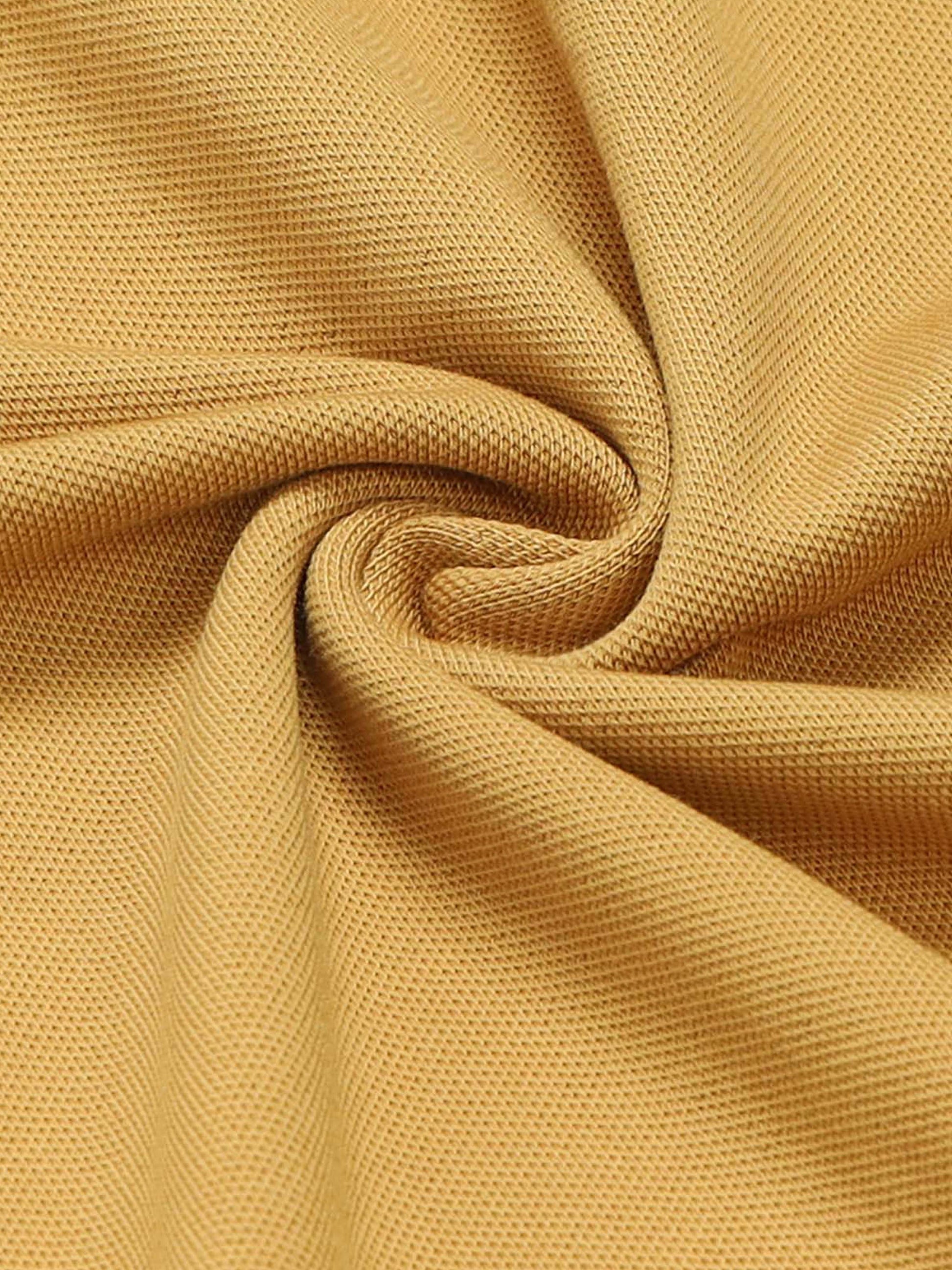 Men’s mustard yellow polo t-shirt