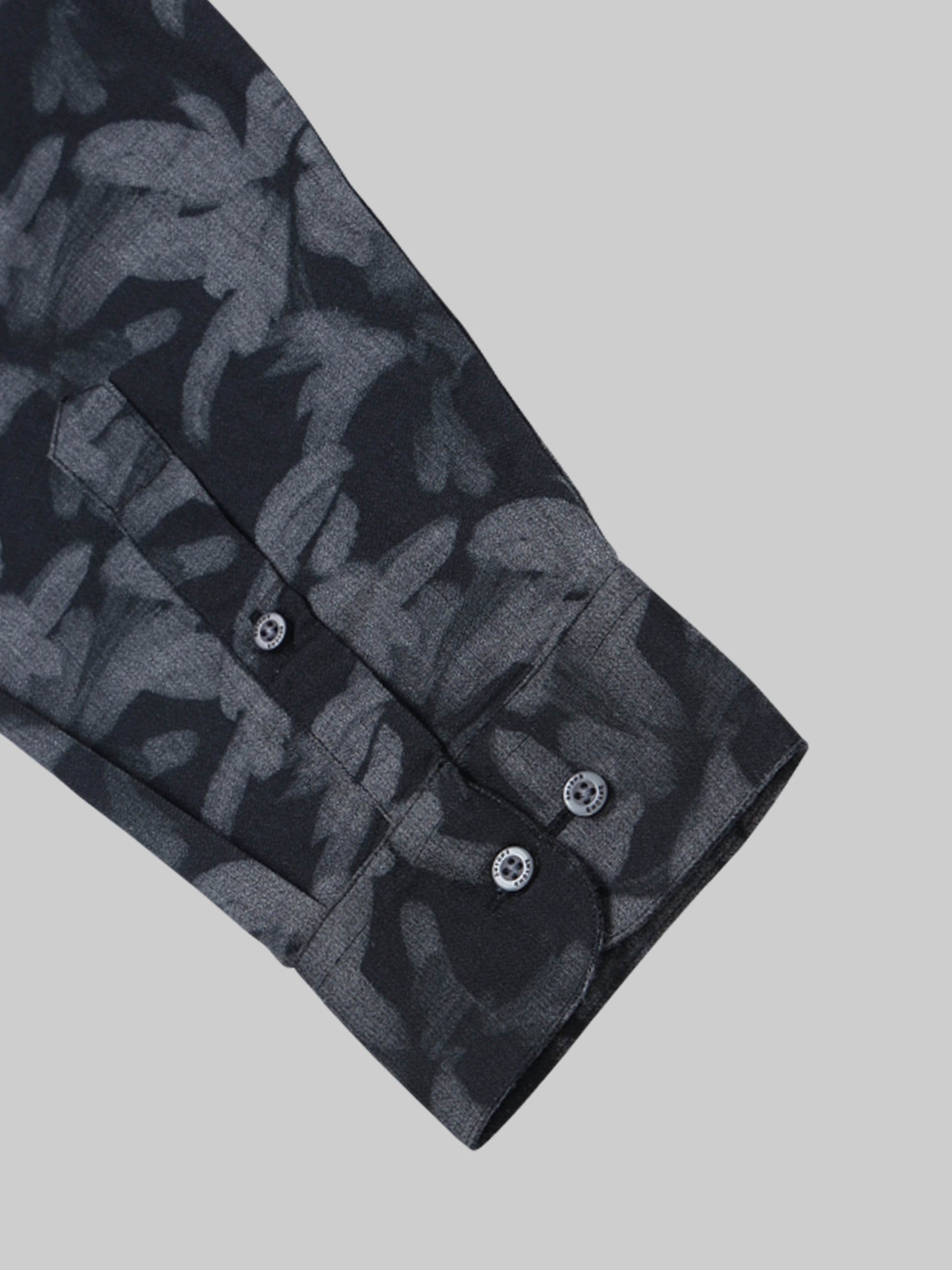 Midnight Petals Floral Full SLeeve Shirt - Navy - ENGYNE