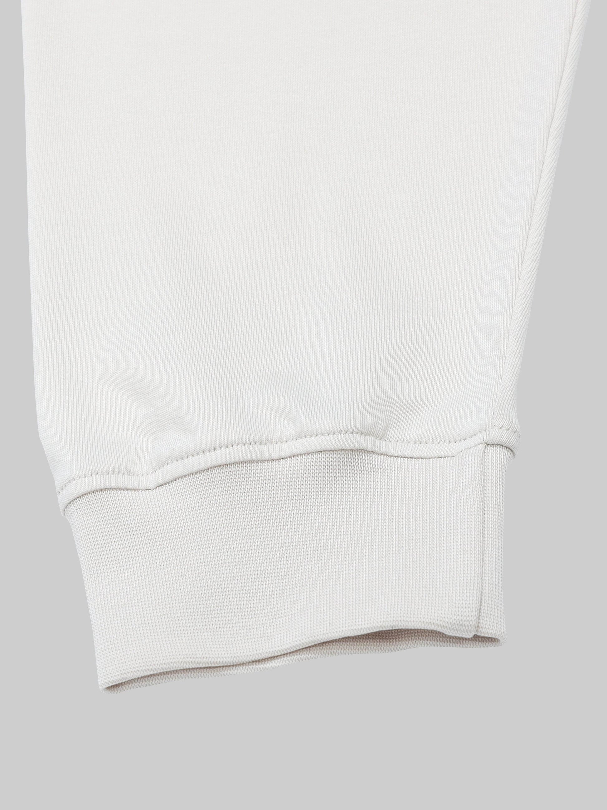 Regular-fit Full-Sleeve T-shirt in Supima Cotton Lycra with Digital Flock and DTF Print Detailing - Beige - ENGYNE