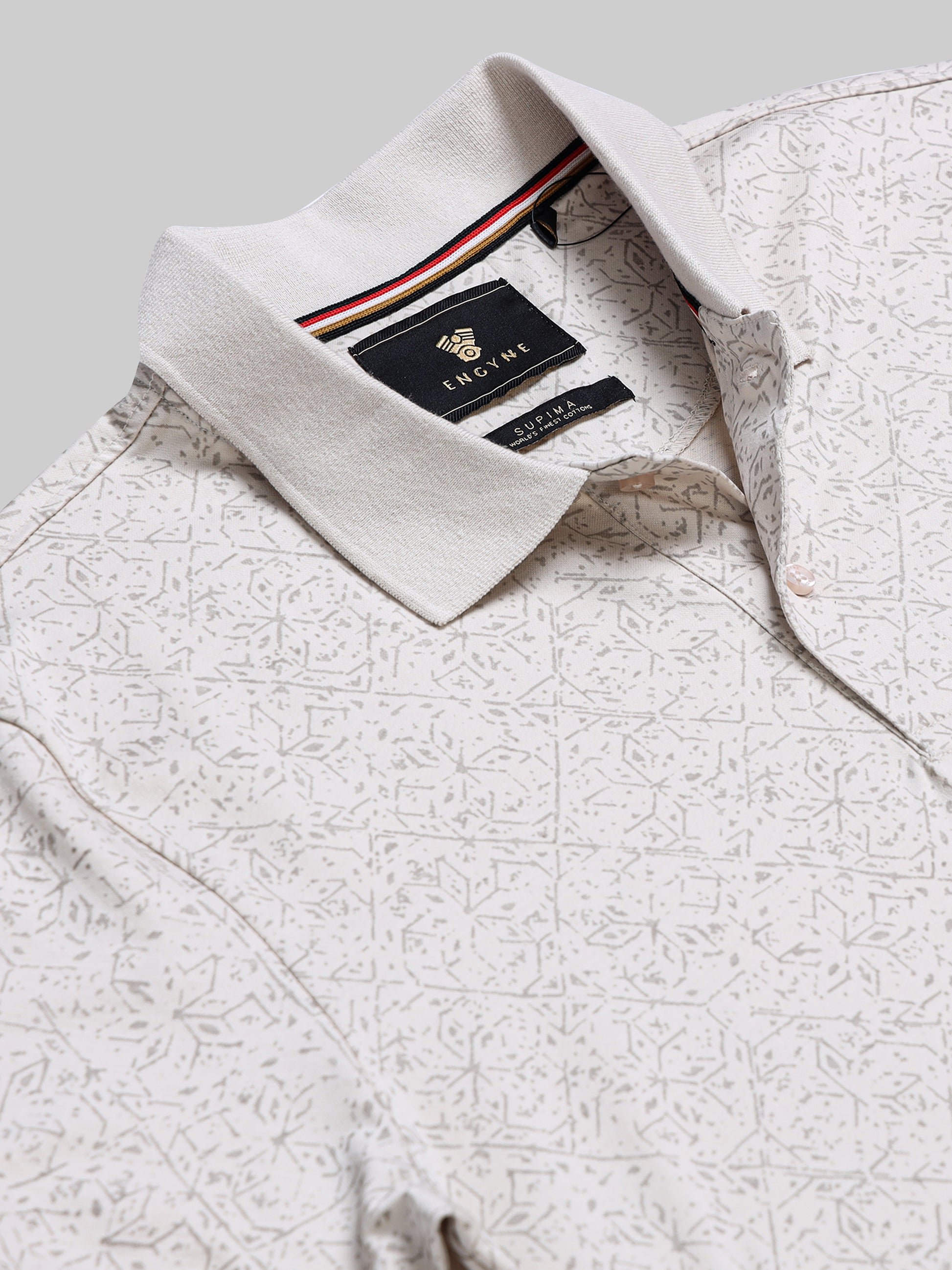 Beige polo tshirt for men