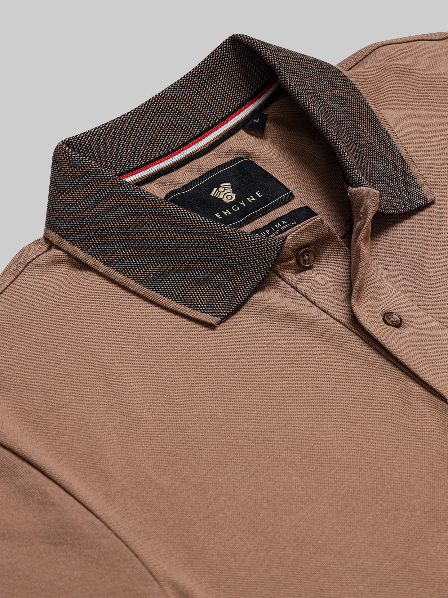 Khaki polo tshirt for men