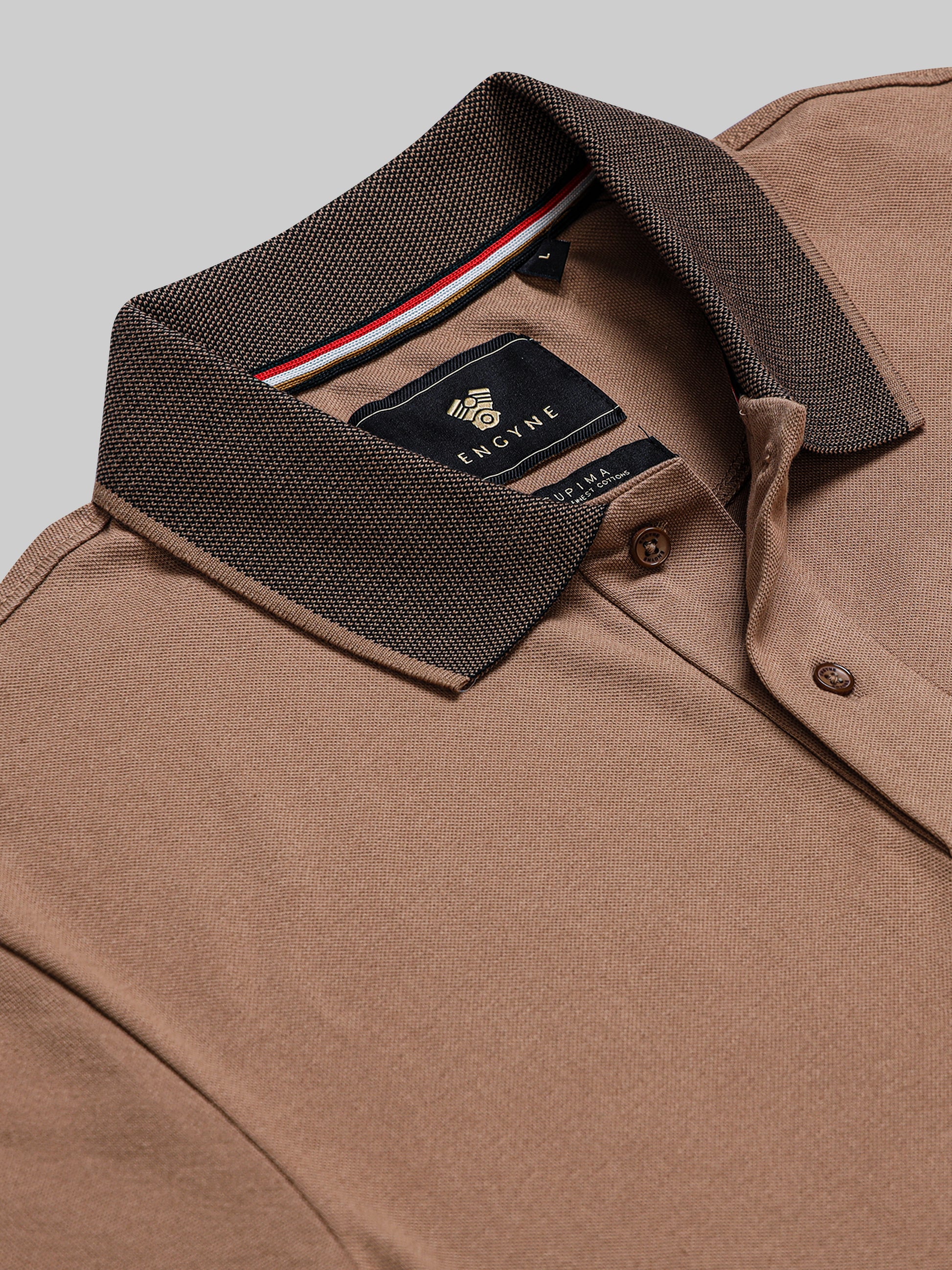 Khaki polo tshirt for men