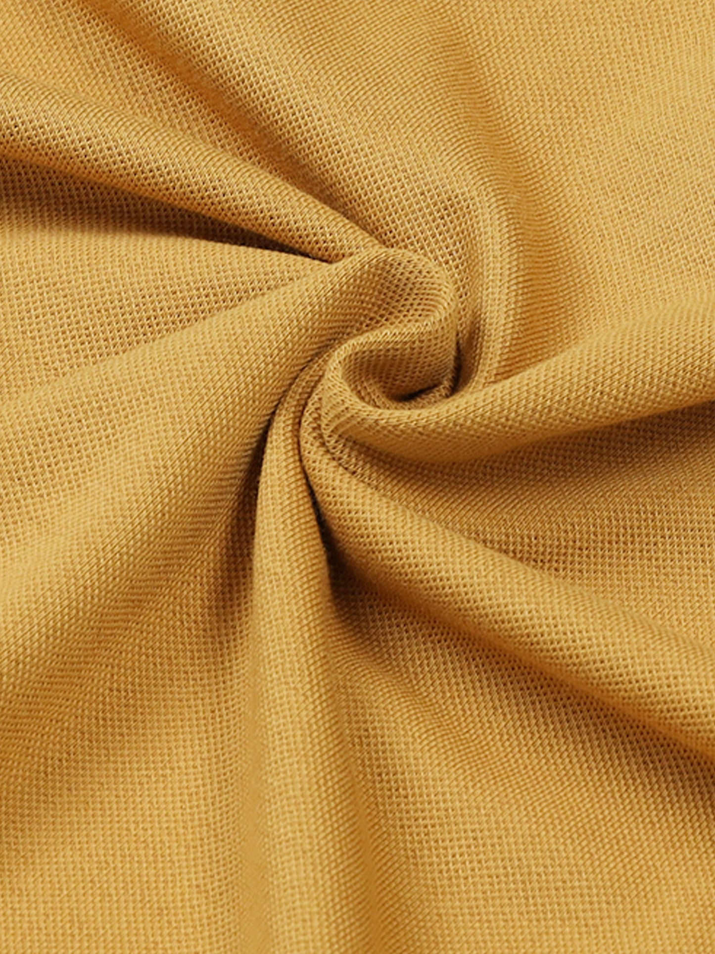 Engyne Signature Flag Cut & Sew Polo with Speed Breaker Detailing in Supima Cotton Lycra Pique Mustard Gold