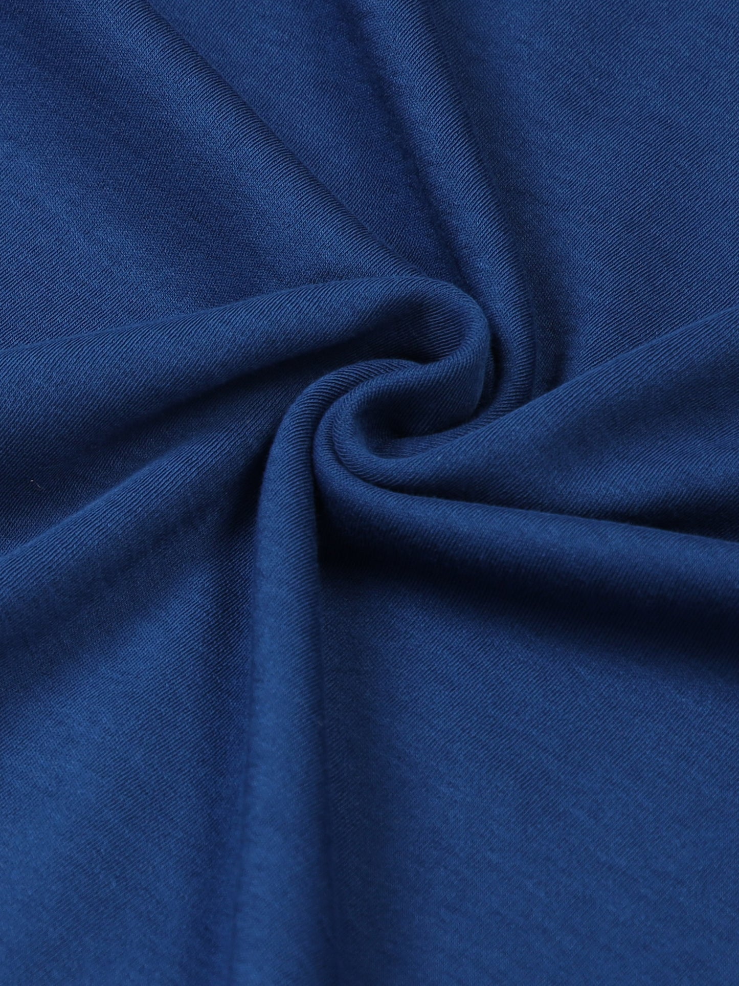 Regular-fit Engyne T-shirt in Supima Cotton Lycra Interlock with Flat-Knit Neck Rib and HD Branding Dark Blue
