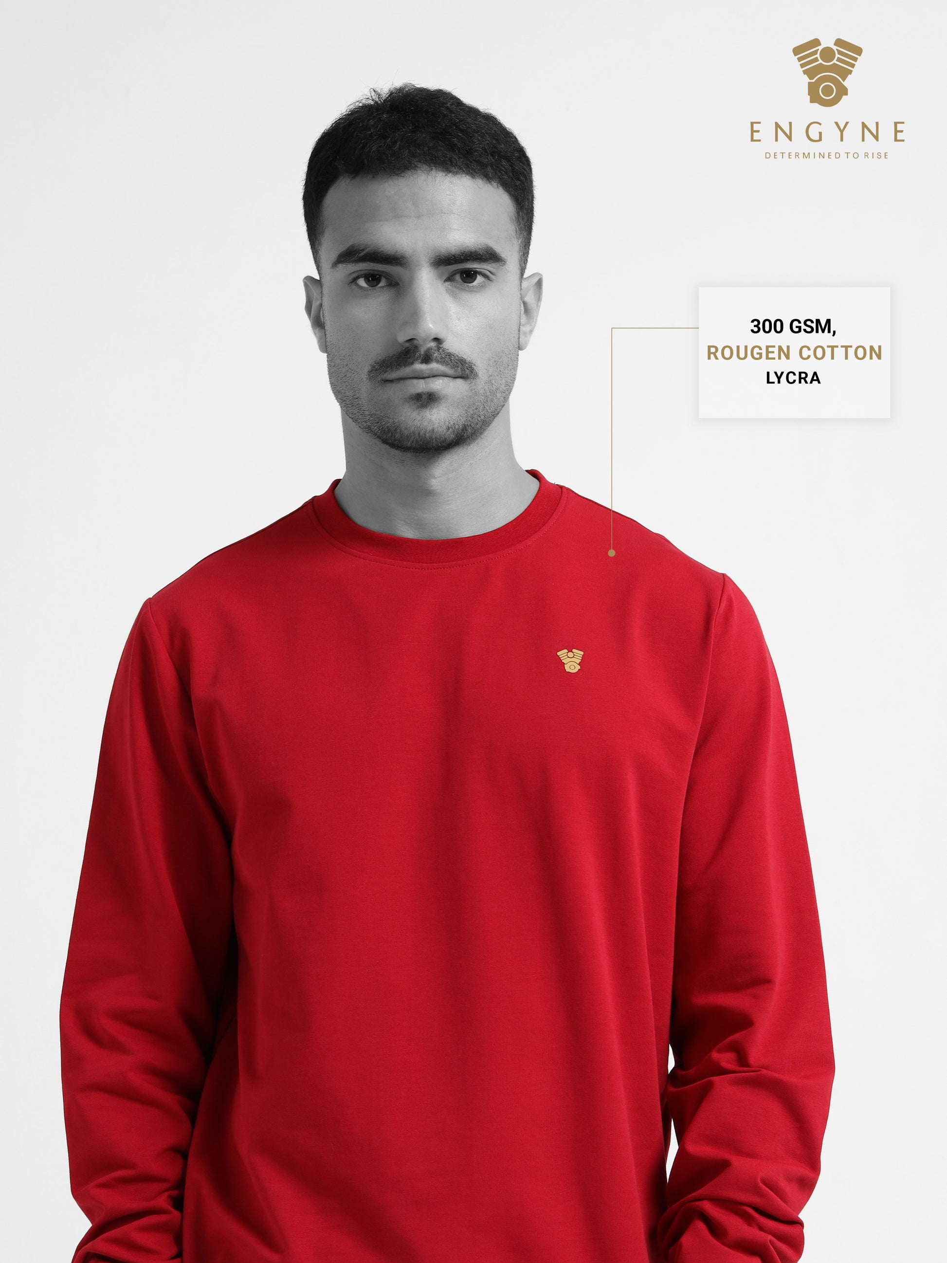 Dark Red Crewneck Sweatshirt