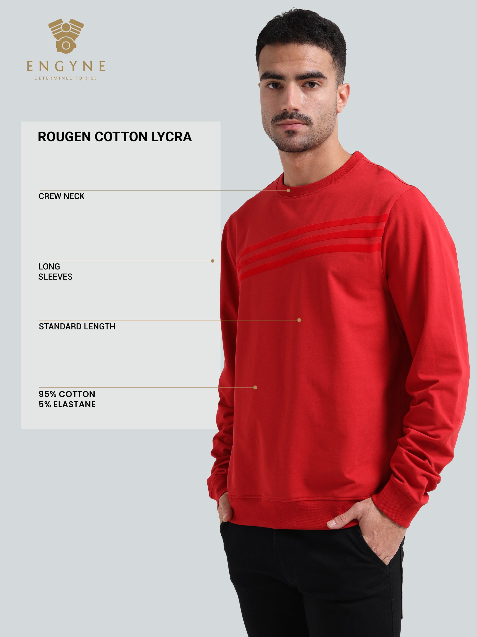Dark Red Crewneck Sweatshirt