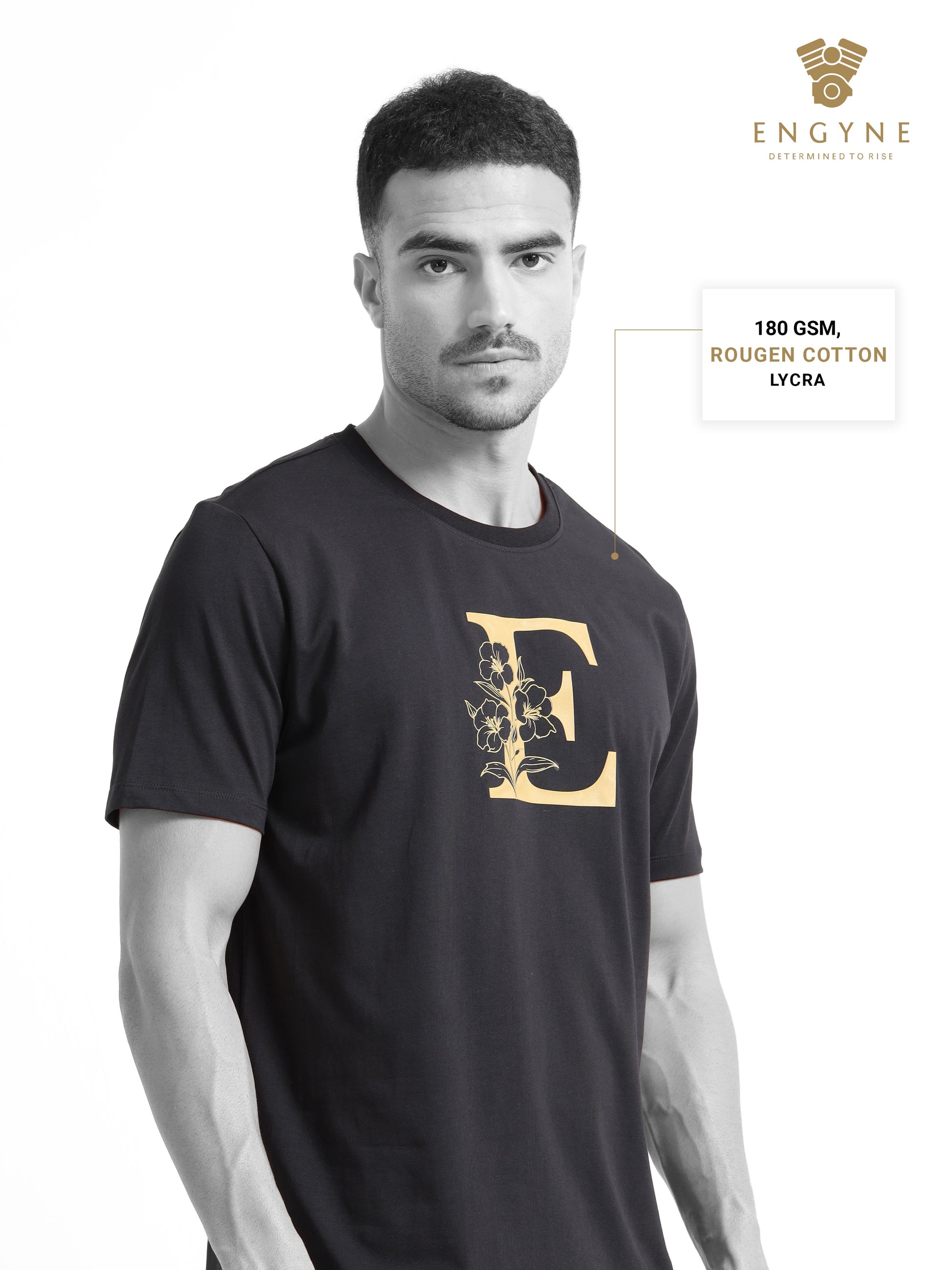 printed black t shirt