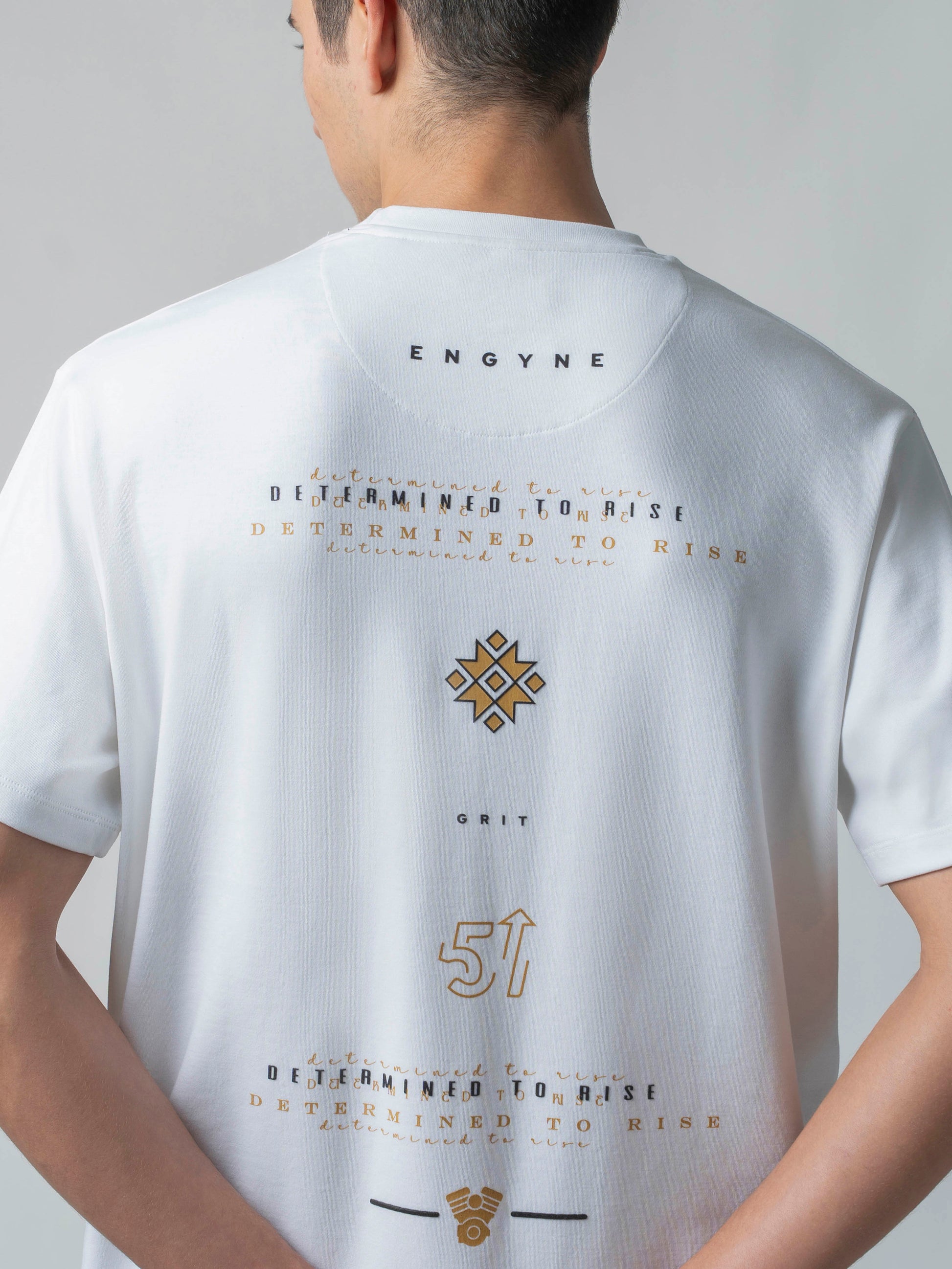 Supima Cotton Lycra White Oversize T Shirt for Men