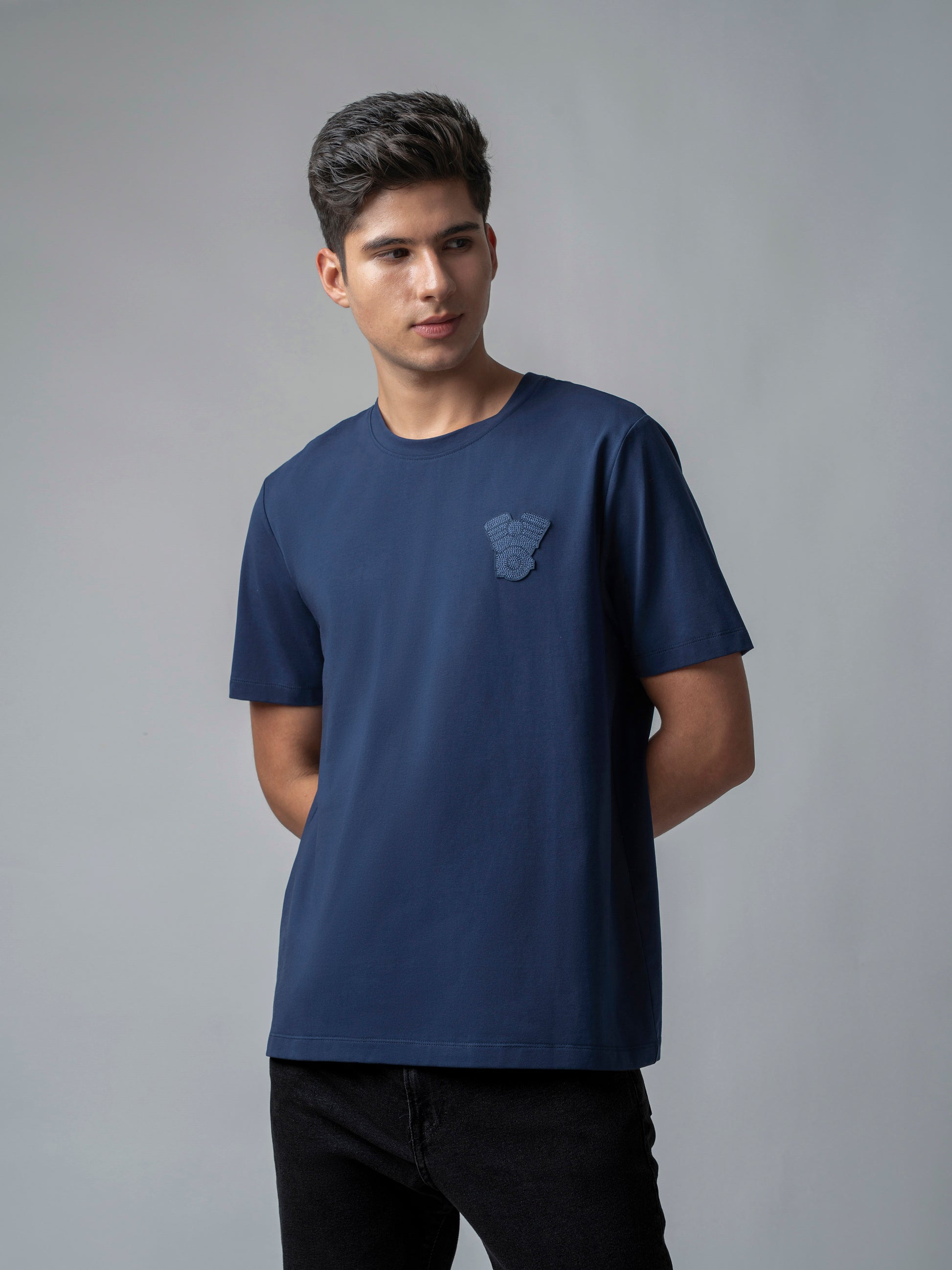 Iconic Emblem Dark Blue t shirt