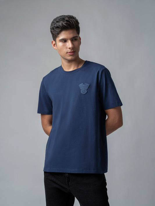Iconic Emblem Dark Blue t shirt